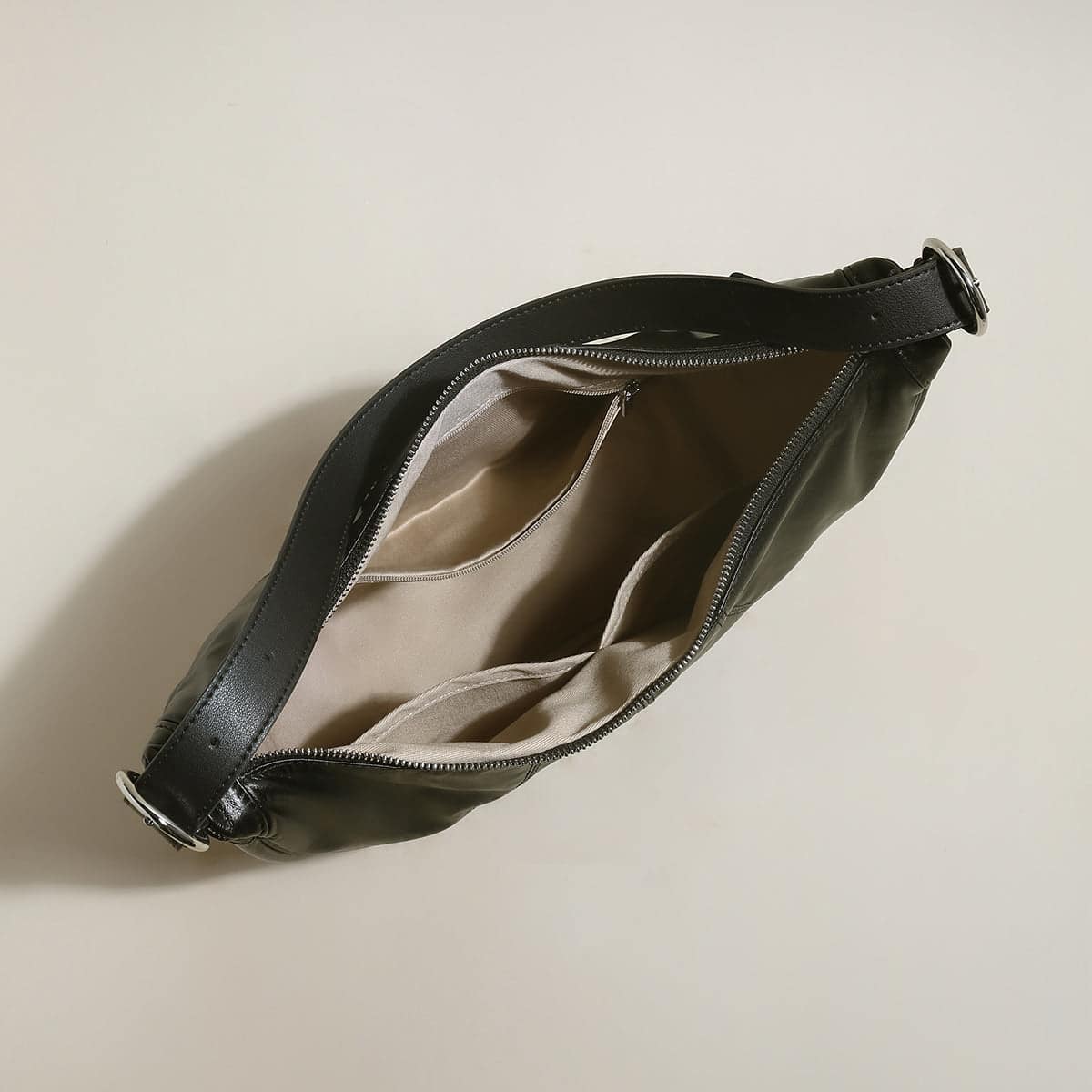 Macy Slouchy Leather Shoulder Bag - Image 3