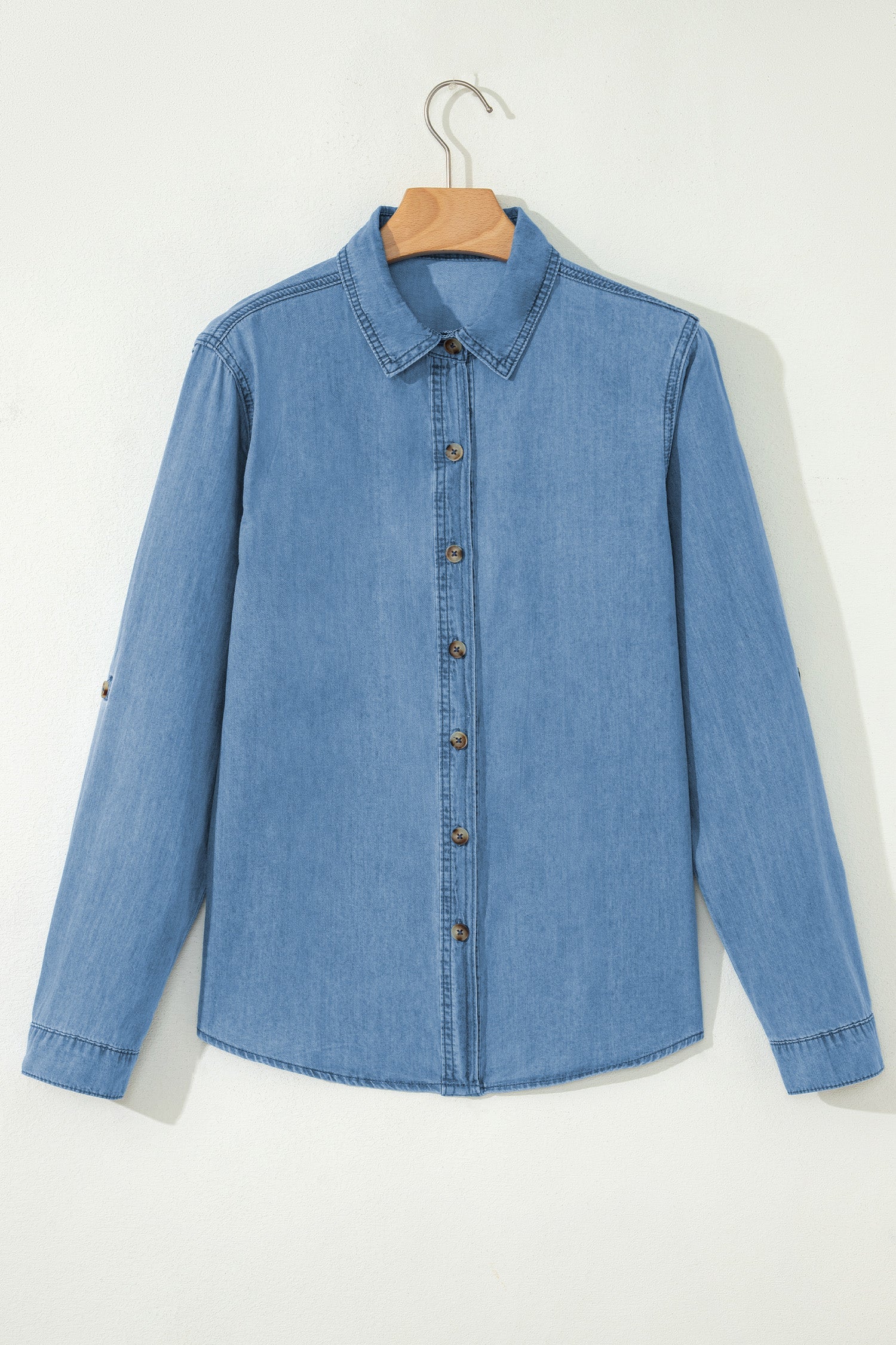 Threaded Pear Makenna Myosotis Down Slim Shirt - Image 4