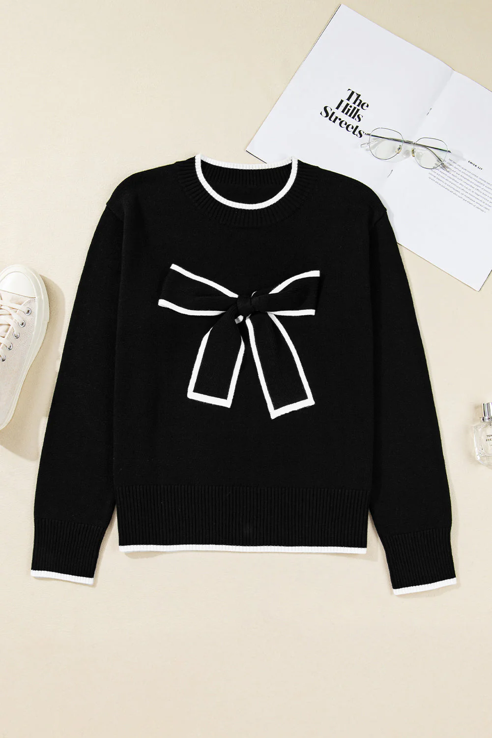 Threaded Pear Malaysia accent Holiday Cropped Sweater - Image 21