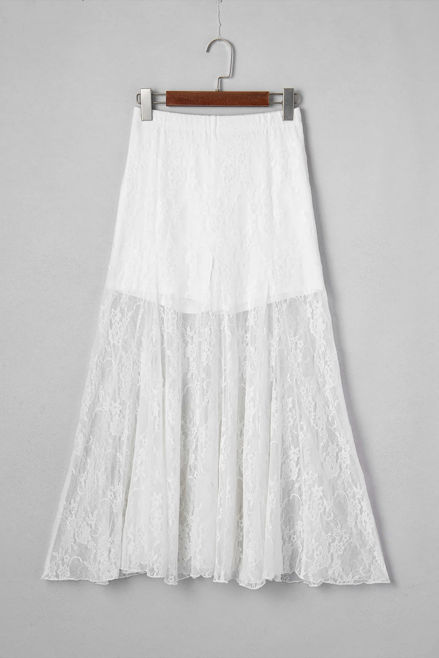Threaded Pear Maliyah Lace Flowy Maxi Skirt - Image 7
