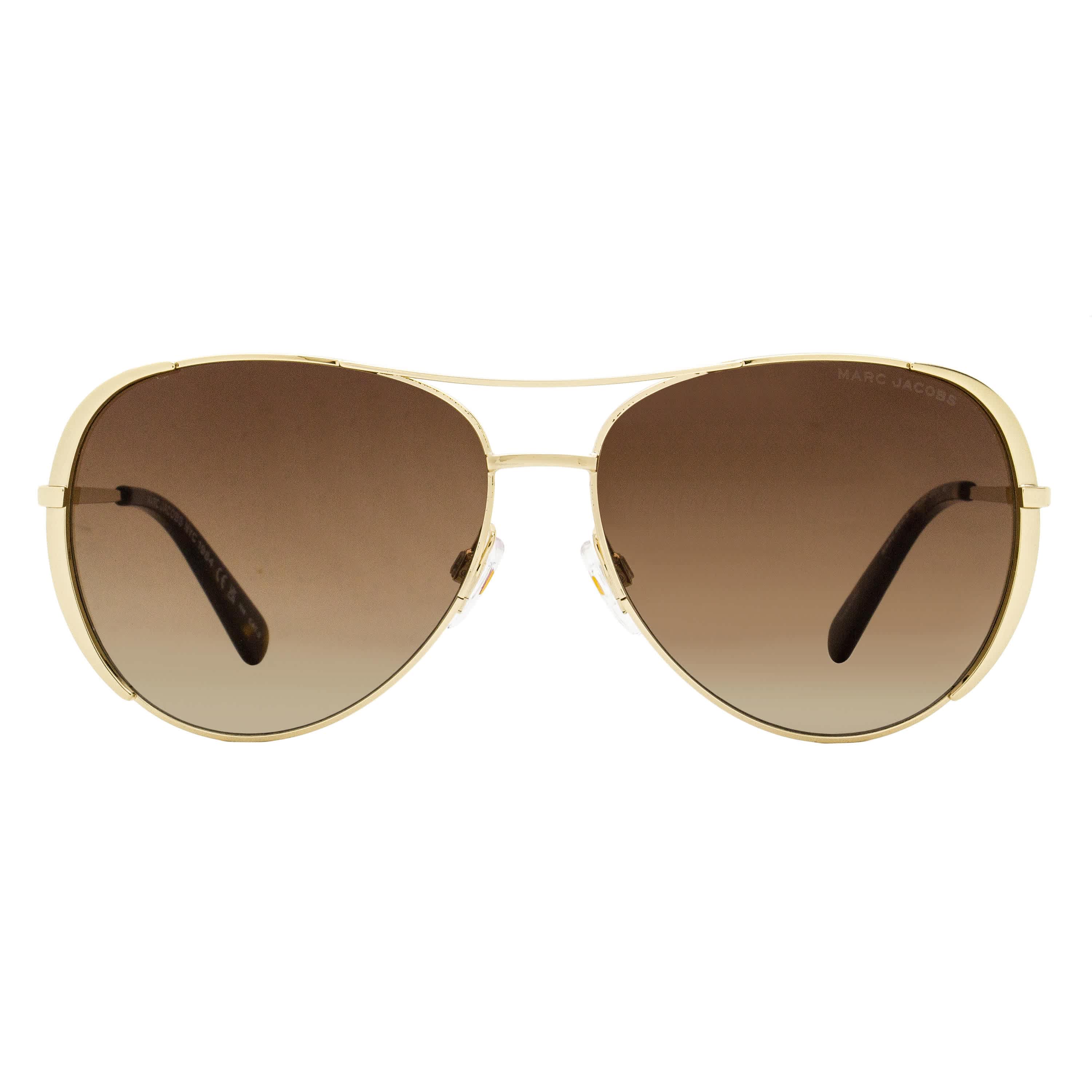 Marc Jacobs Rounded Pilot Sunglasses Marc 686/S 06JHA Gold/Havana 59mm - Image 2