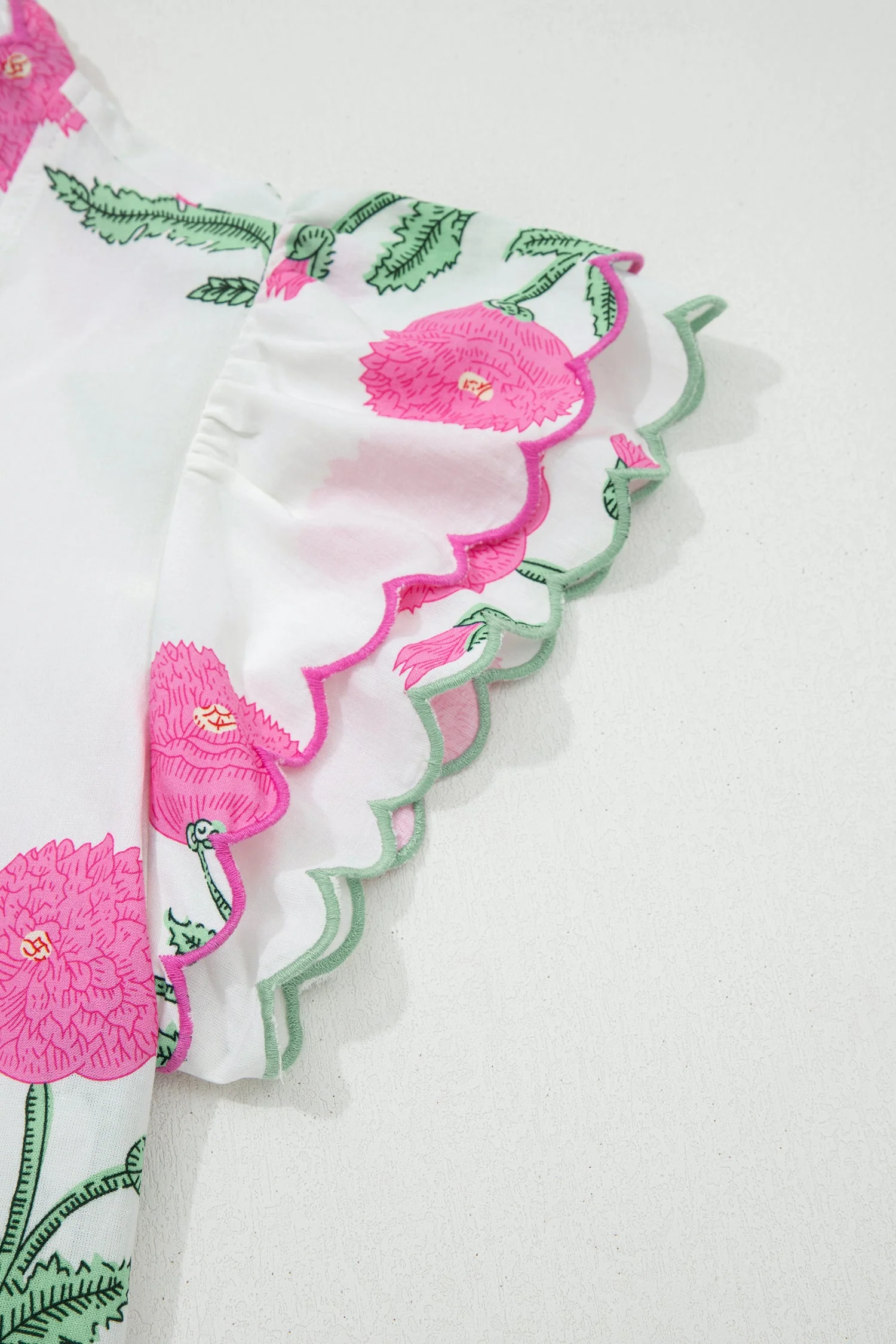 Threaded Pear Mariah Detail Short Sleeve Blouse - Image 11