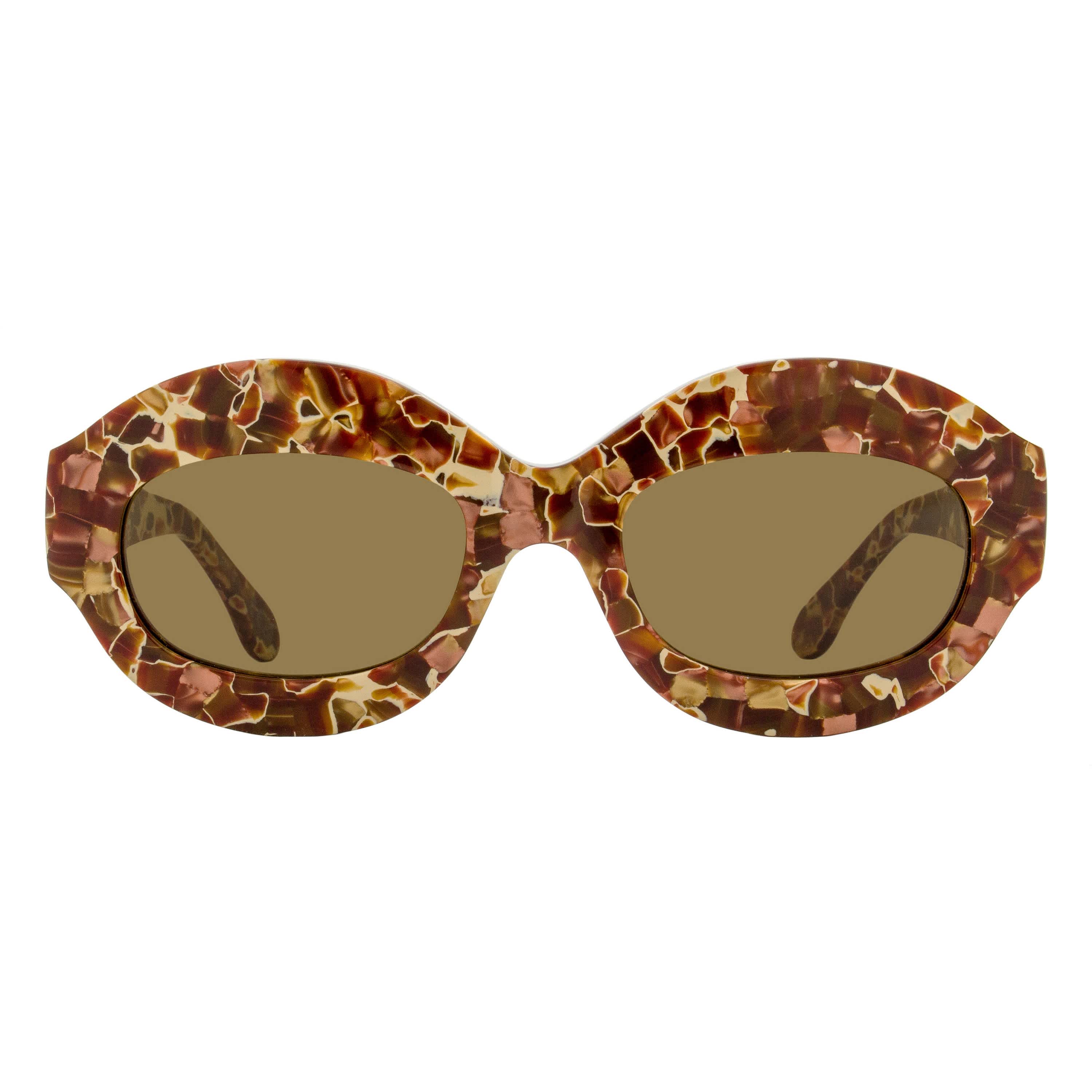 Marni Oval Sunglasses Ik Kil Cenote FN9 Lava 54mm - Image 2