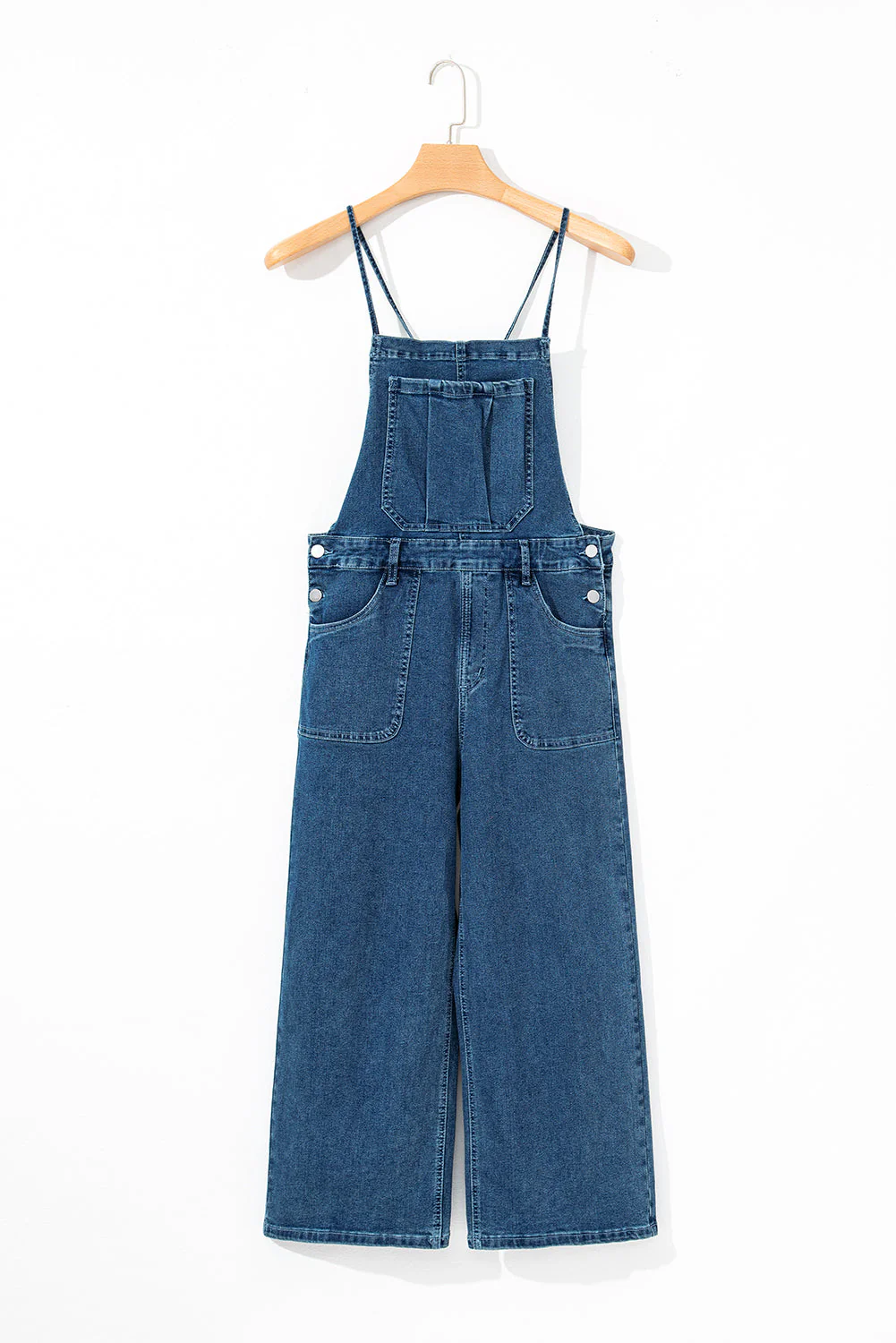 Threaded Pear Maya Cropped Wide Leg Overalls - Image 5