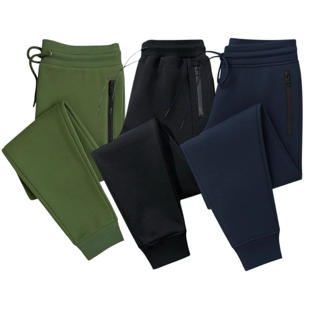 BenBen Mens 3 Pack Ultra Soft Fleece Zipper Pocket Jogger - Image 6