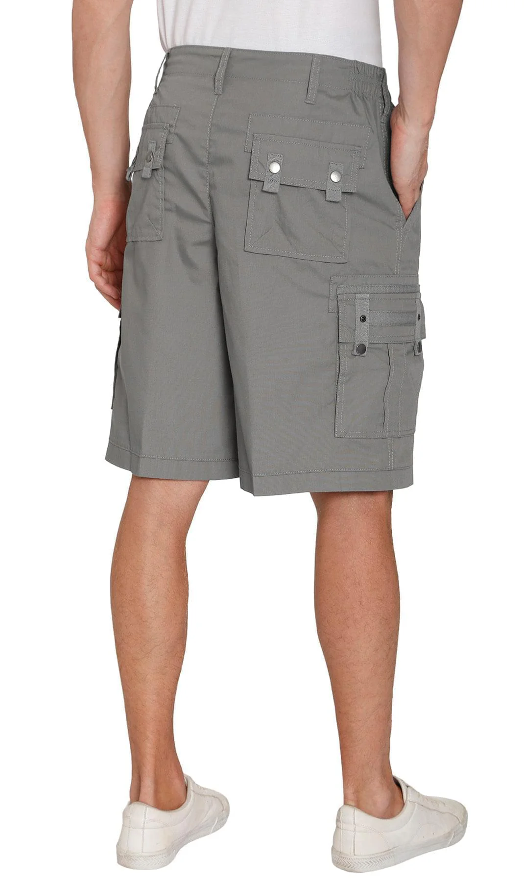 Men's Cargo Shorts with Elastic Waist and Multi Pockets for added comfort - Image 25