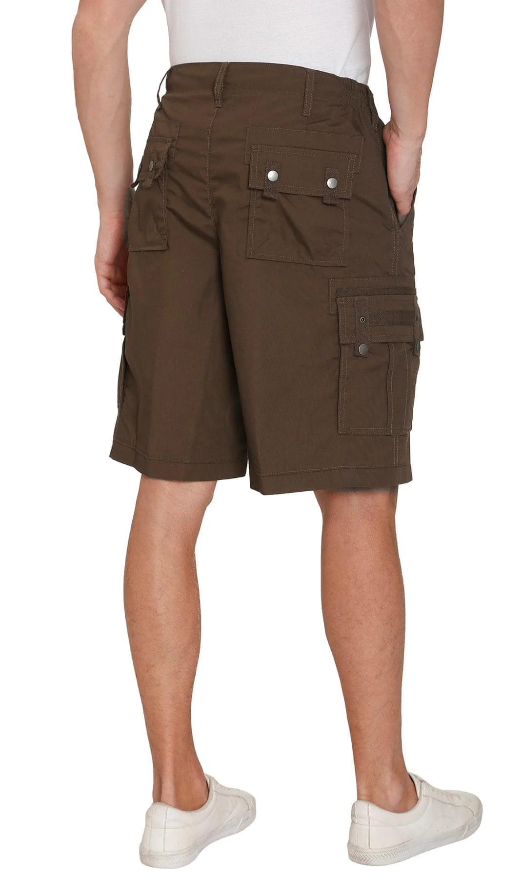 Men's Cargo Shorts with Elastic Waist and Multi Pockets for added comfort - Image 4