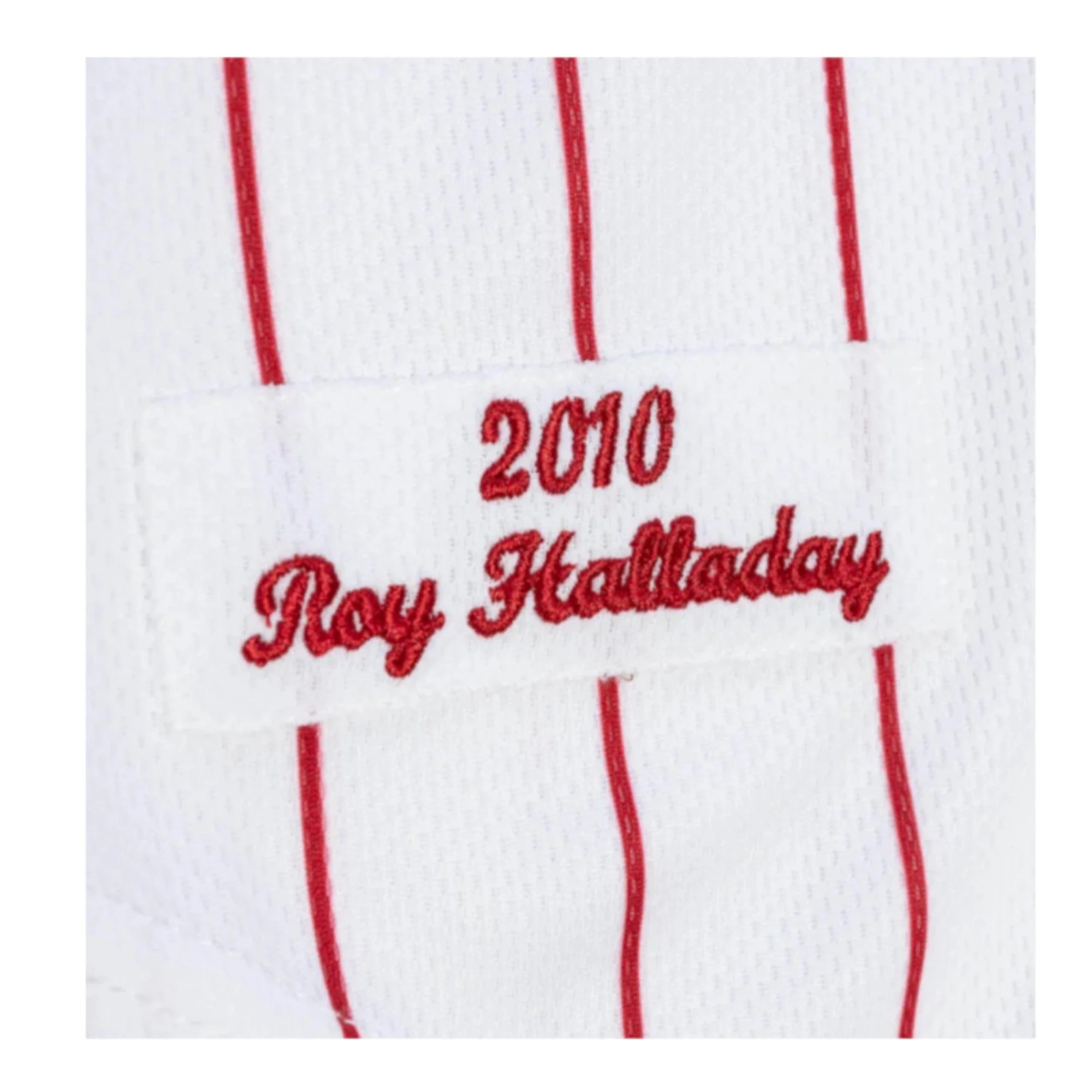 Mitchell & Ness Men's MLB Authentic Jersey Phillies 2010 Roy Halladay Jerseys - Image 3