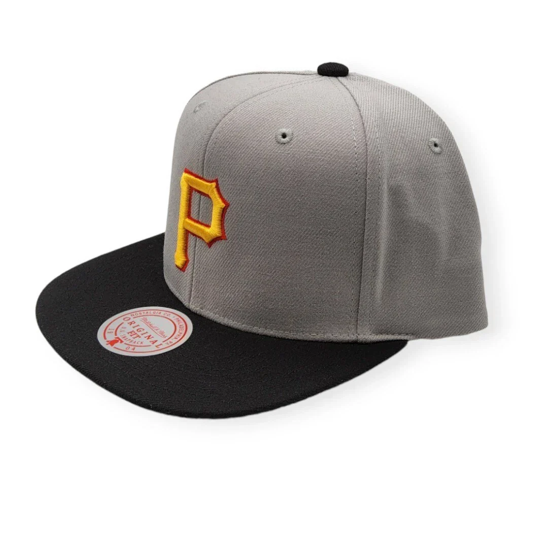Mitchell & Ness Men's MLB Away Snapback Coop Pirates Snapback Caps - Image 3