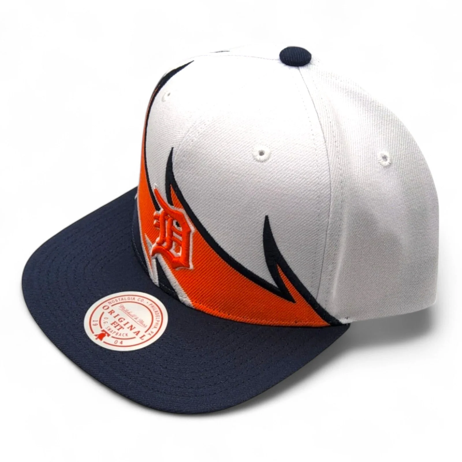 Mitchell & Ness Men's MLB Waverunner Snapback Tigers Snapback Caps - Image 3