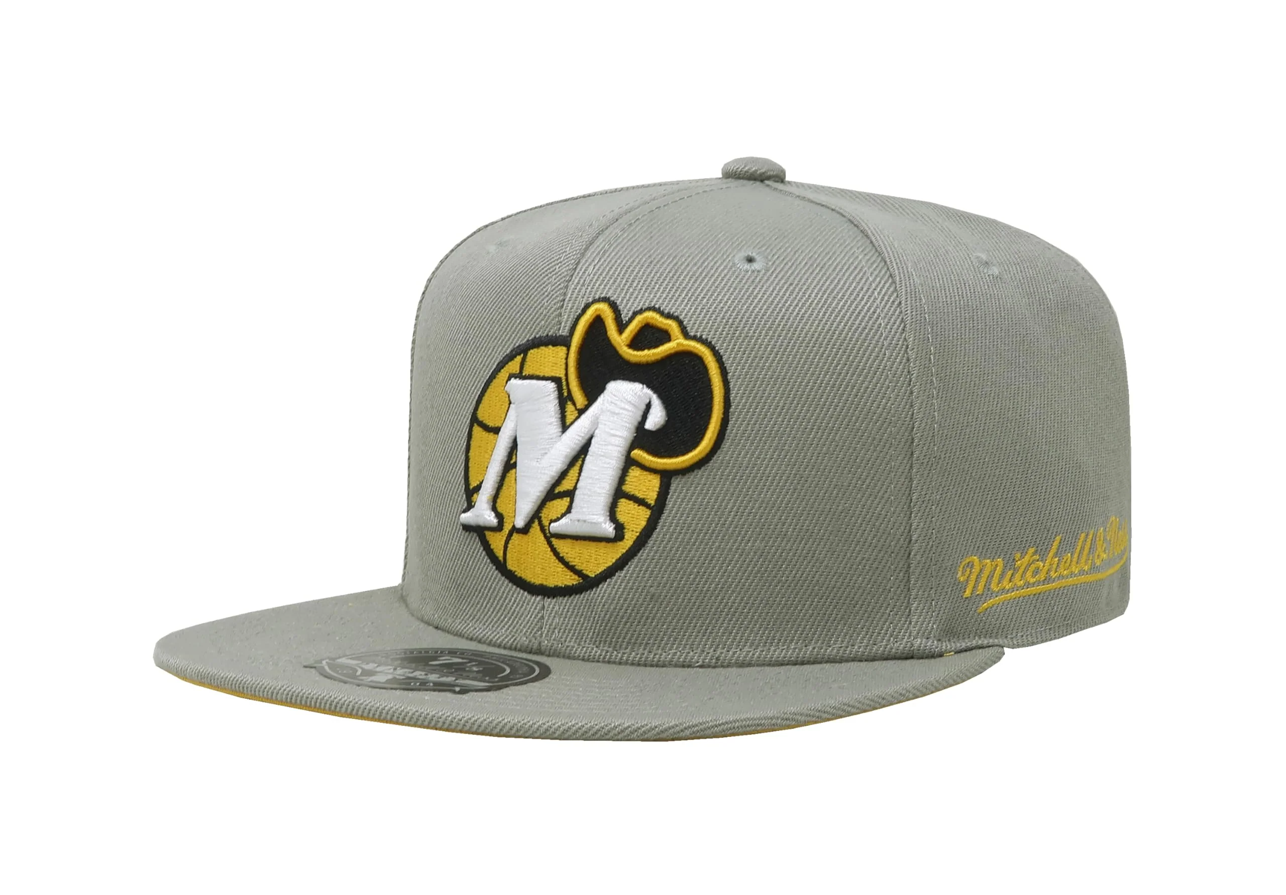 Mitchell & Ness Men's NBA Sunny Gray Fitted Hwc Mavericks - Image 3