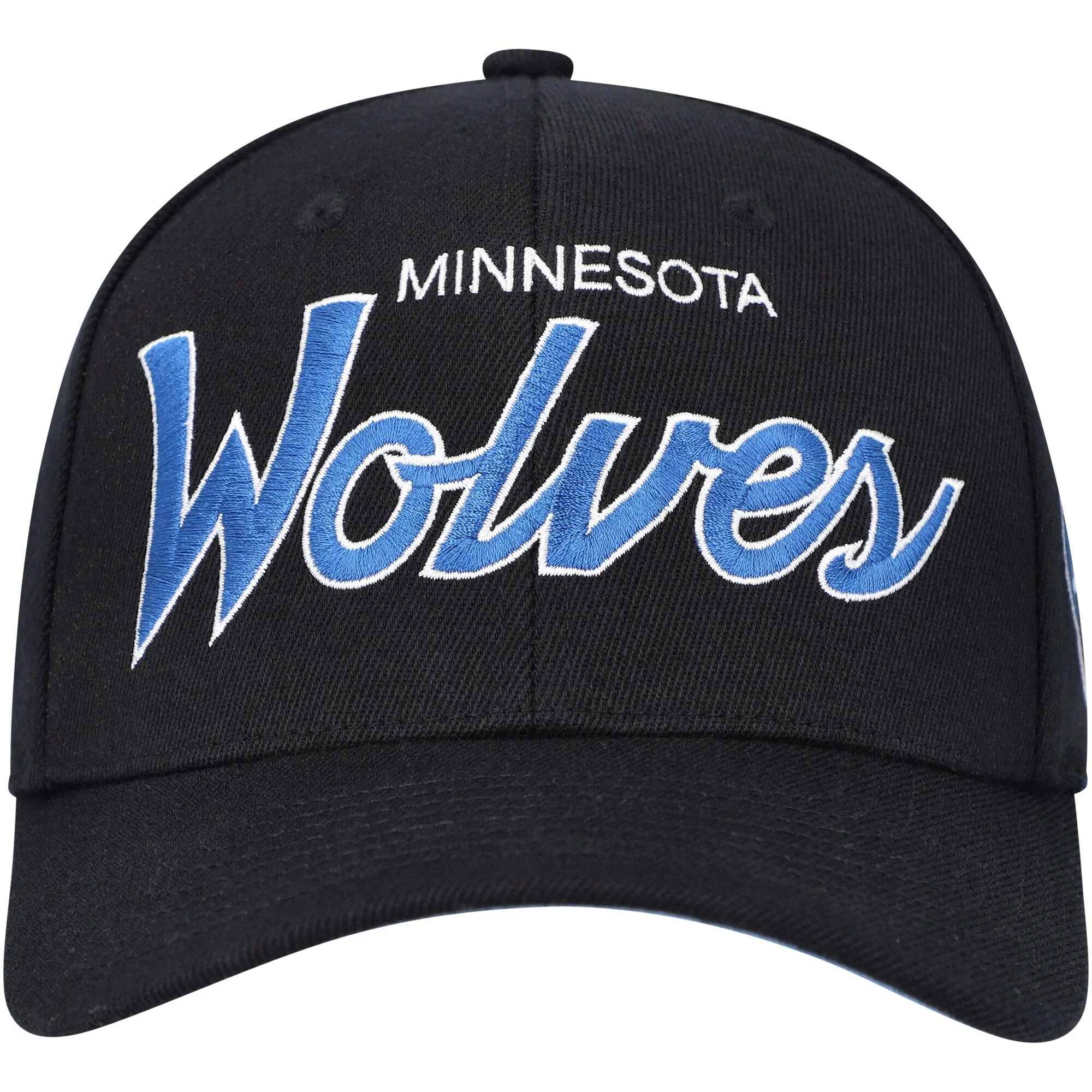 Mitchell & Ness Men's NBA Team Script 2.0 Stretch Snapback Timberwolves Snapback Caps - Image 2