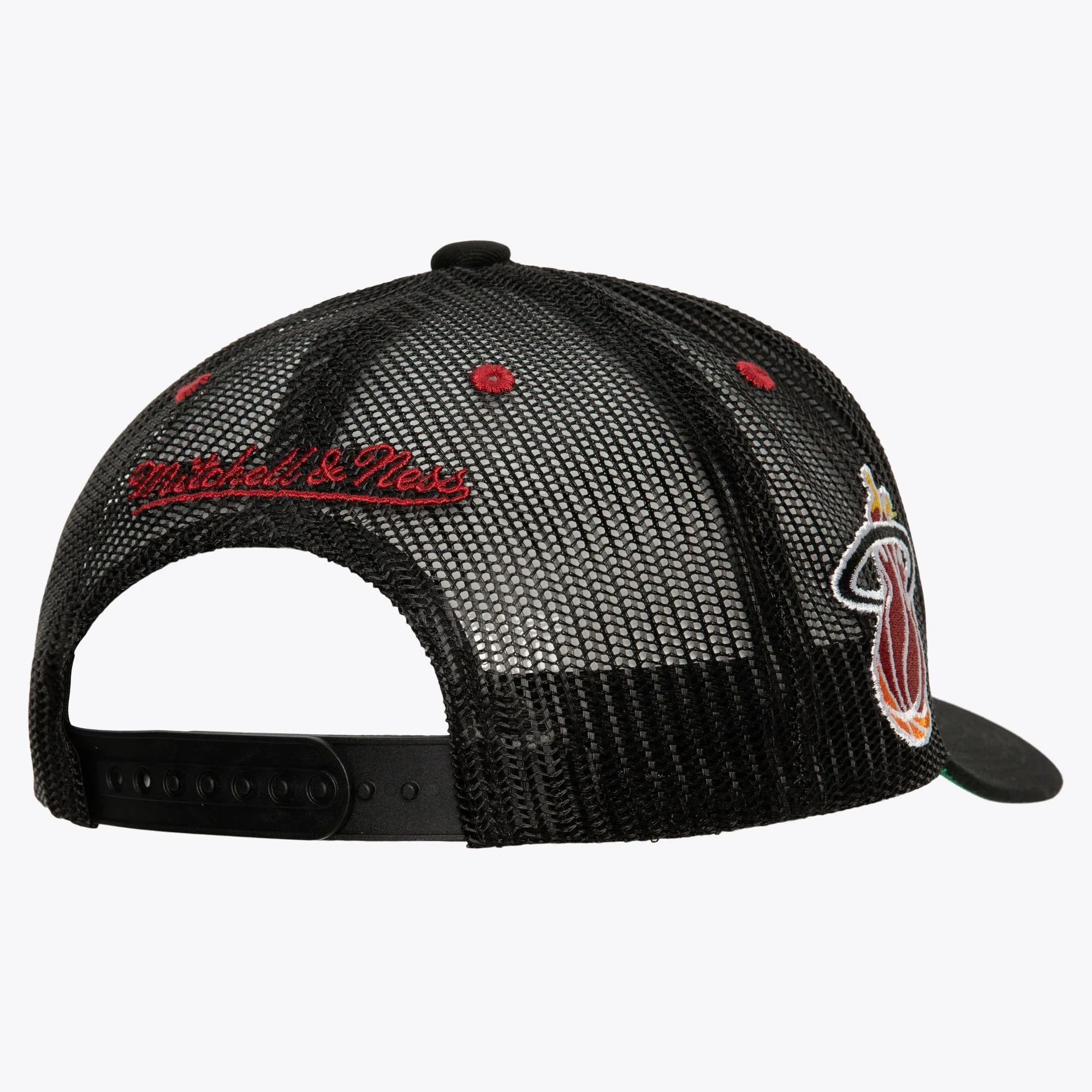 Mitchell & Ness Men's NBA Team Seal Trucker Hwc Heat Hats - Image 2