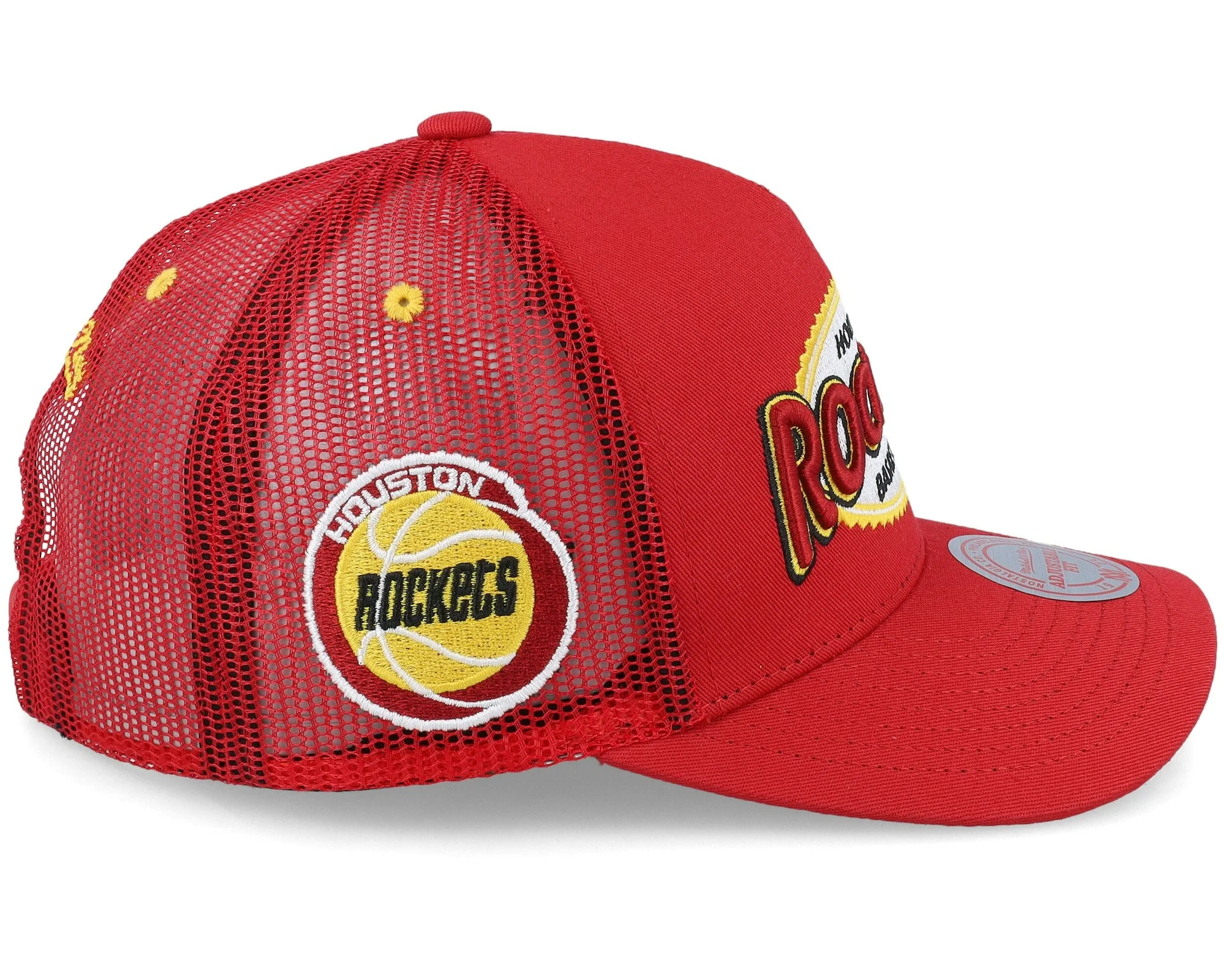 Mitchell & Ness Men's NBA Team Seal Trucker Hwc Rockets Ball Caps - Image 3