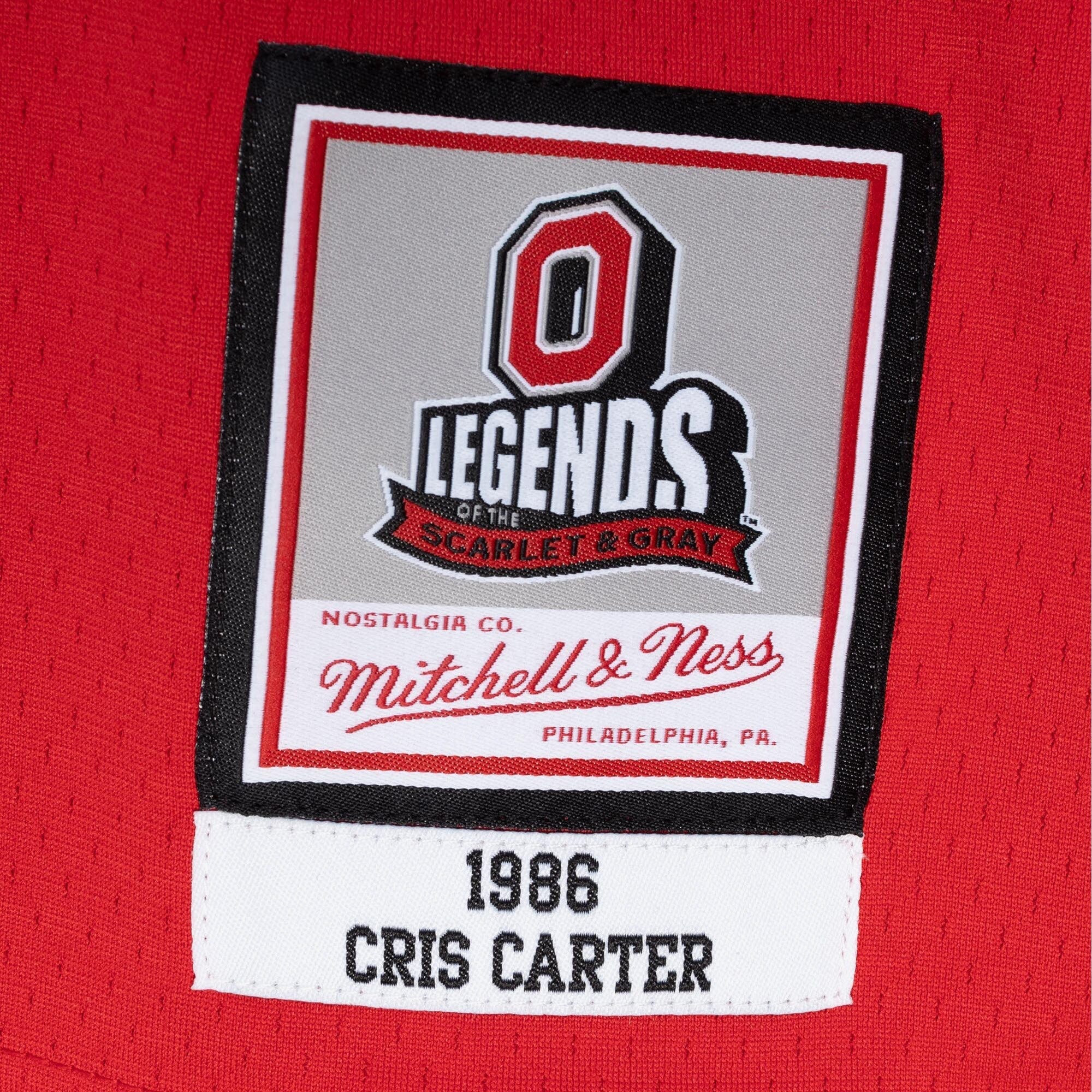 Mitchell & Ness Men's Ncaa Dark Jersey Ohio State 1986 Cris Carter Jerseys - Image 4