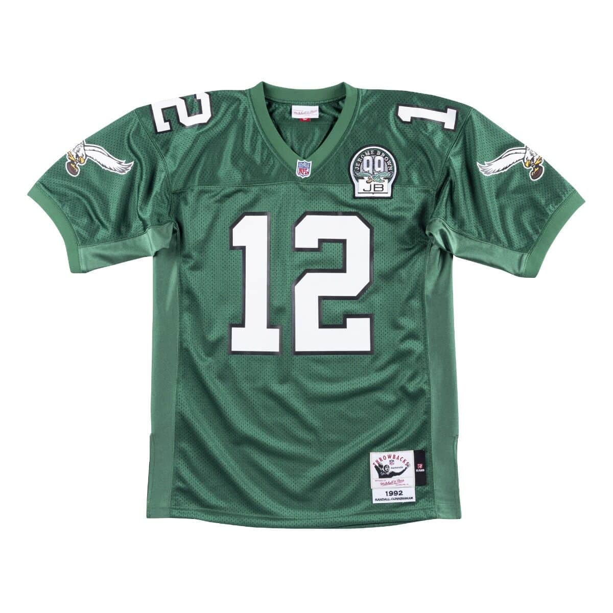 Mitchell & Ness Men's NFL Authentic Jersey Eagles 1992 Randall Cunningham Jerseys - Image 2