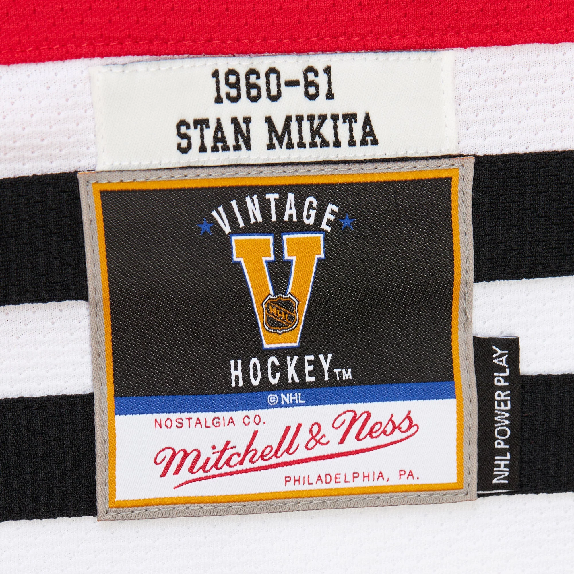 Mitchell & Ness Men's NHL Dark Jersey Blackhawks 1960 Stan Mikita - Image 3