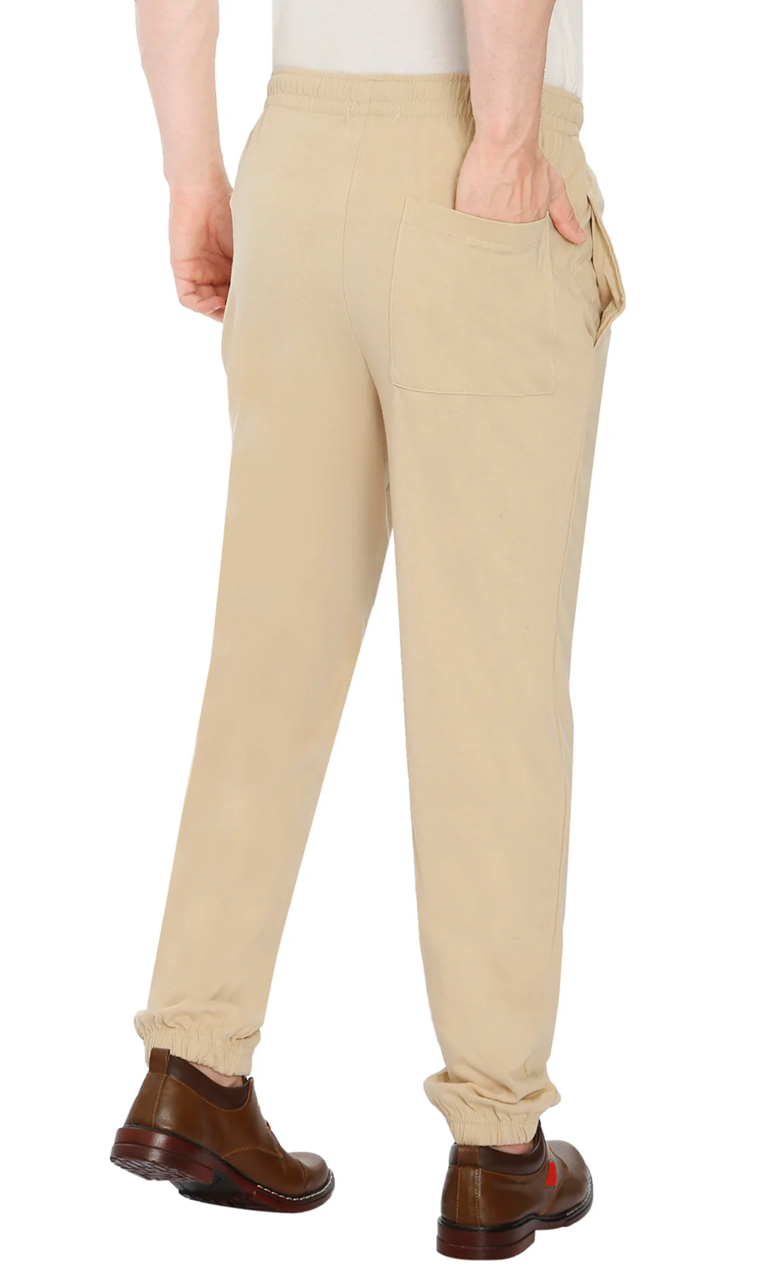 Mens Pull On Elastic Waist Knit Pants - Relaxed Dressing for Comfort - Image 36