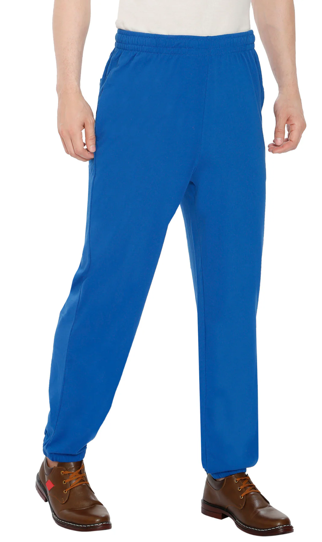 Mens Pull On Elastic Waist Knit Pants - Relaxed Dressing for Comfort - Image 43