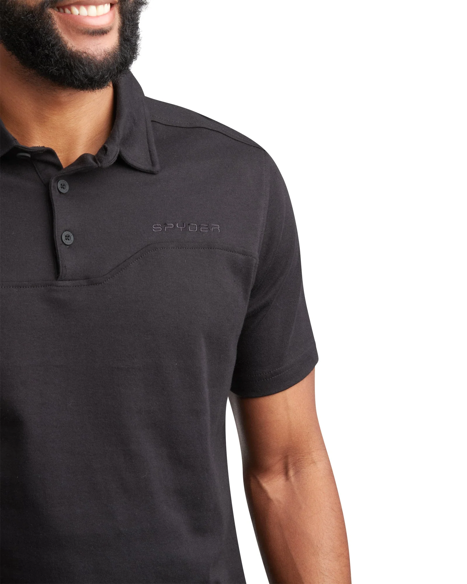 Spyder Men's Short Sleeve Interlock - Black - Image 3
