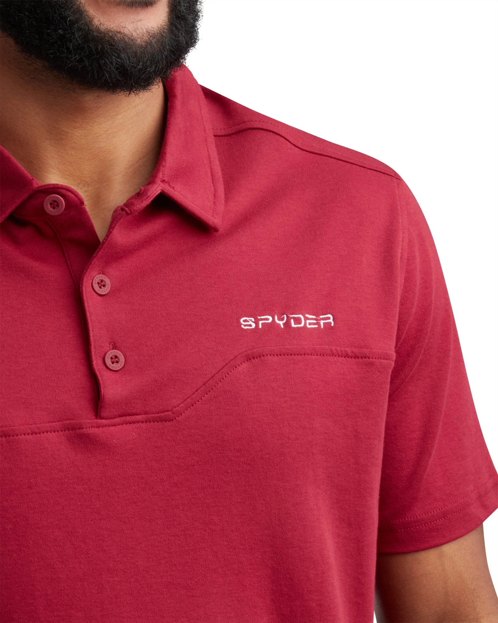 Spyder Men's Short Sleeve Interlock - Redwood - Image 3