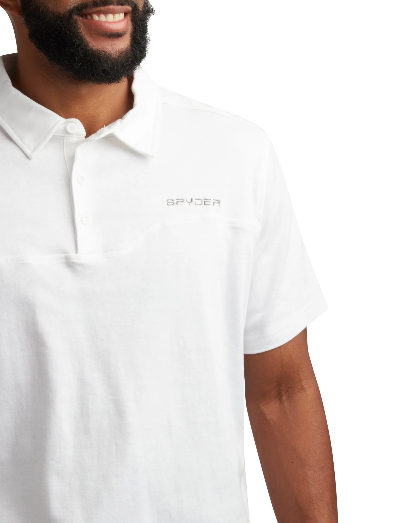 Spyder Men's Short Sleeve Interlock - White - Image 3