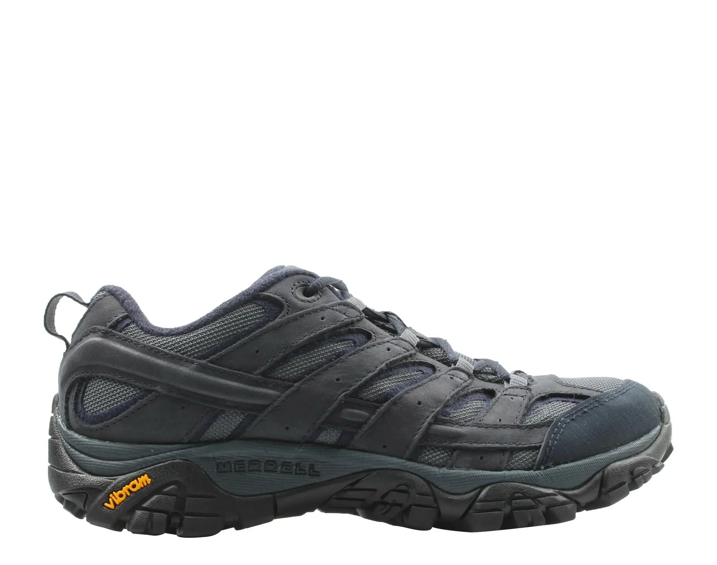 Merrell Moab 2 Smooth Men Hiking Shoes Navy - Image 2