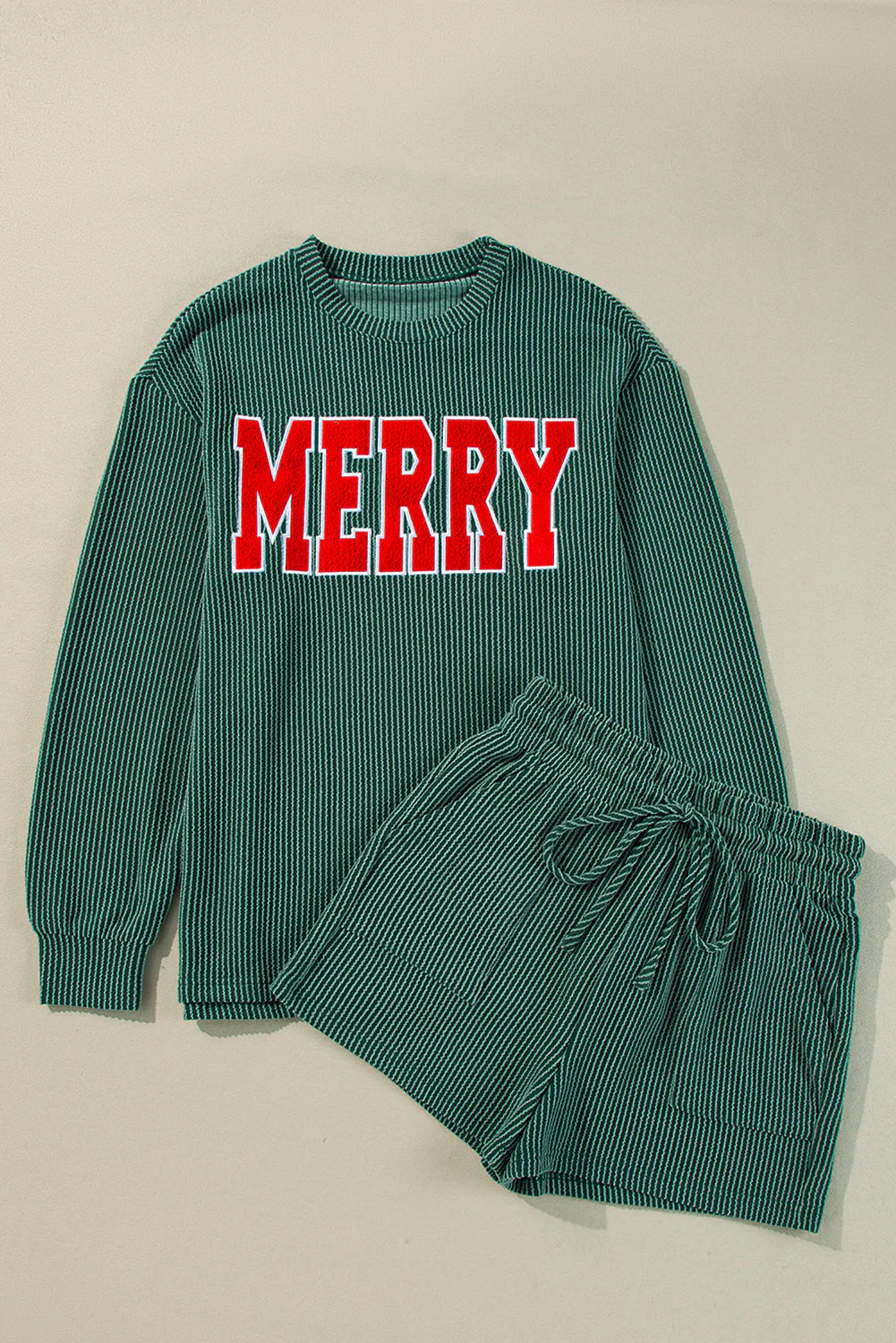 Threaded Pear MERRY Long Sleeve Top and Shorts Set - Image 5
