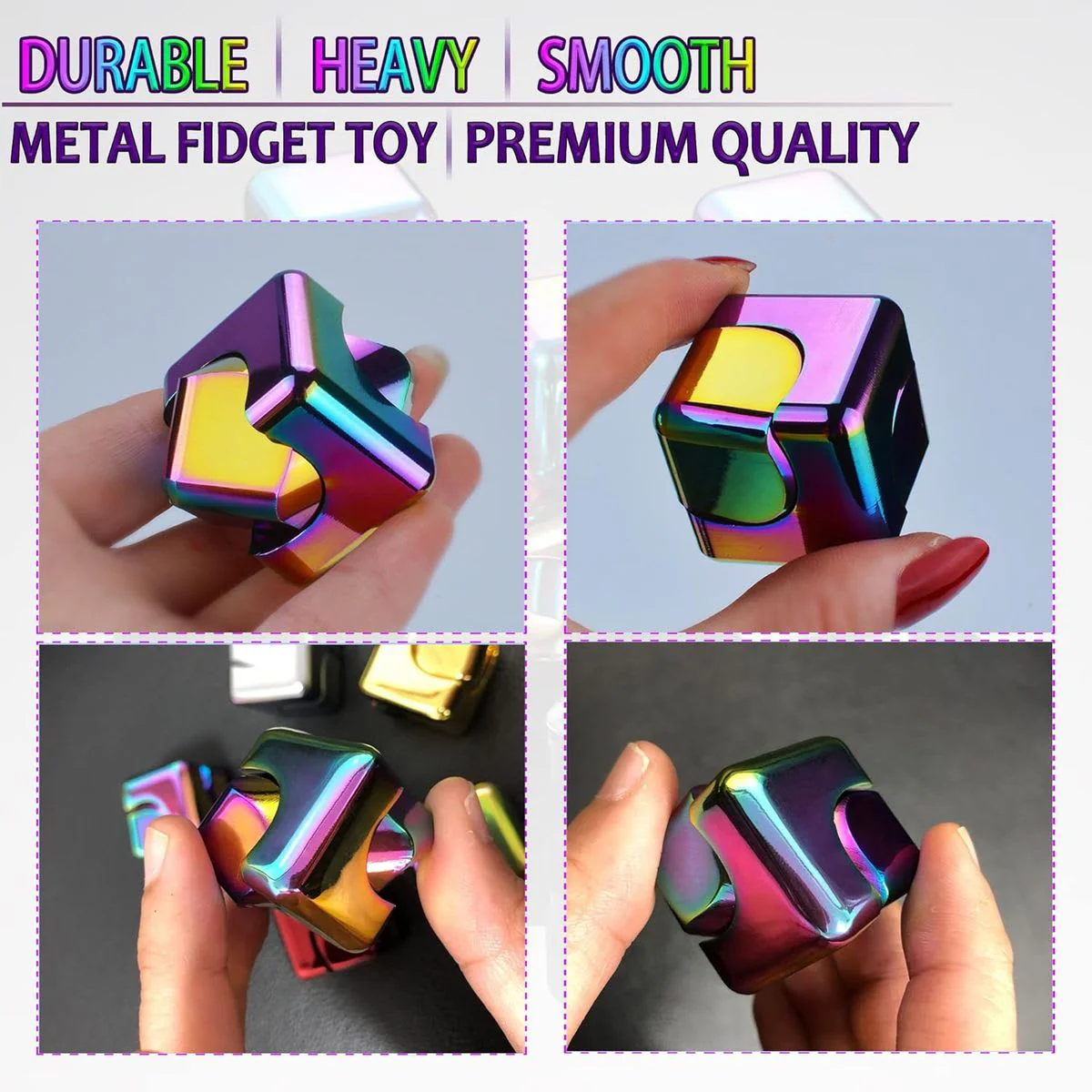 Metal Cube Fidget Spinner - Image 8