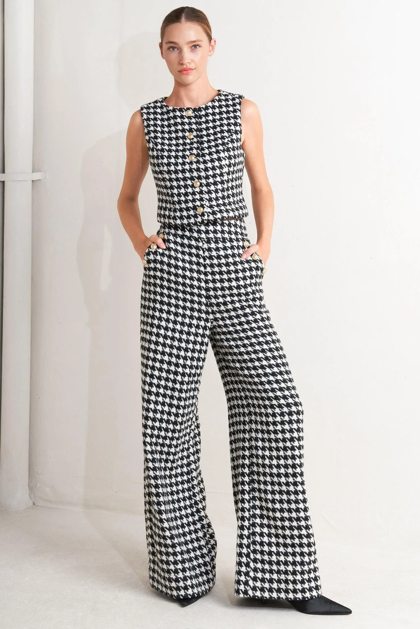 Metro Icon Woven Houndstooth Pants - Image 6