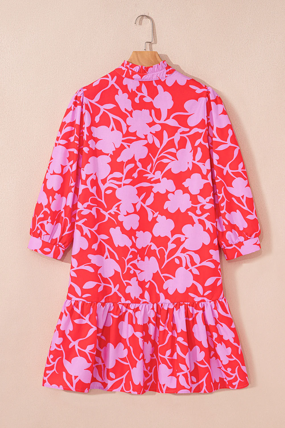 Threaded Pear Milan Ruffle Hem Mini Dress - Image 2