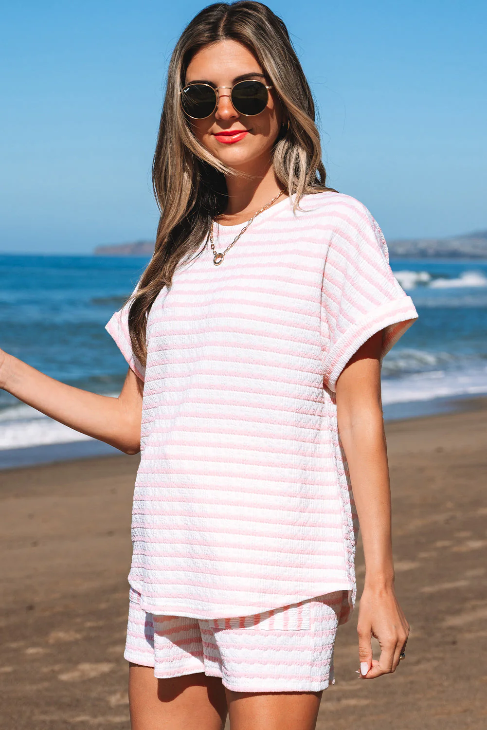 Threaded Pear Milana Stripe Knitted Set - Image 4