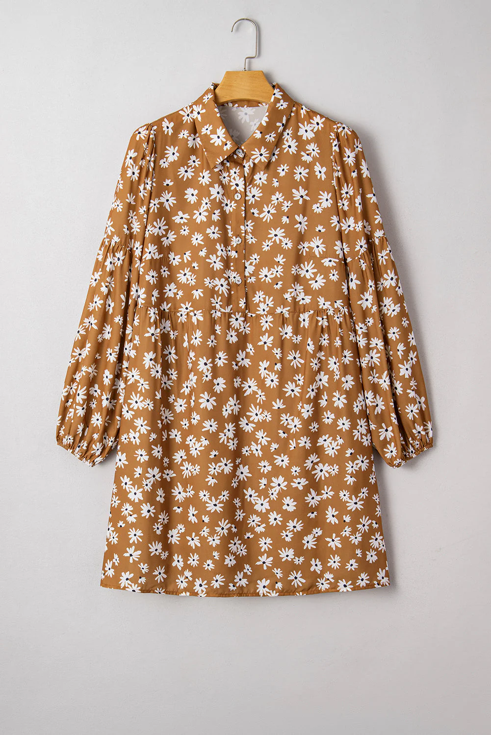 Threaded Pear Miley Print Puff Sleeve PLUS Dress - Image 7