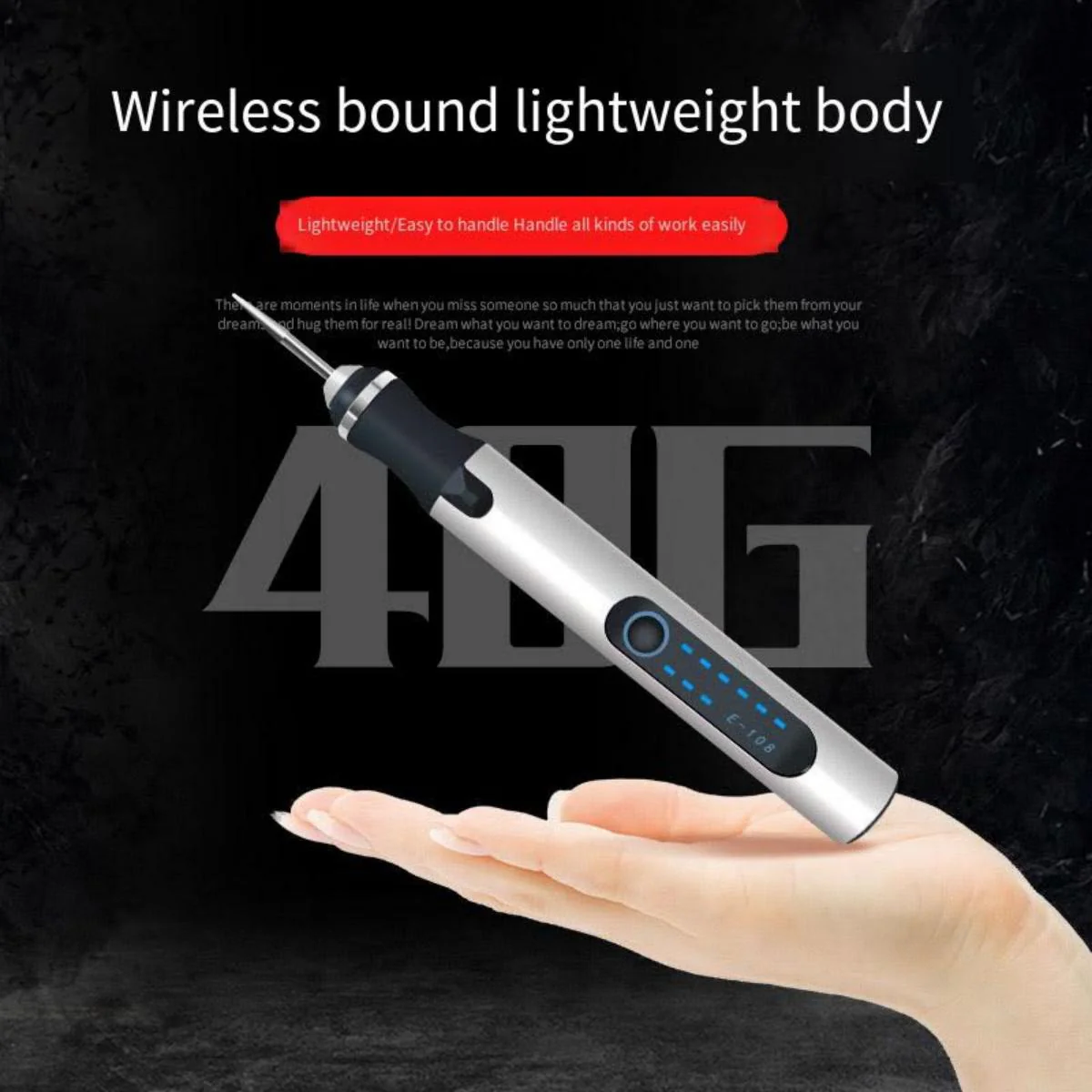 Mini Electric Engraving Pen – Cordless Precision Sander for Grinding, Carving, and Polishing - Image 2
