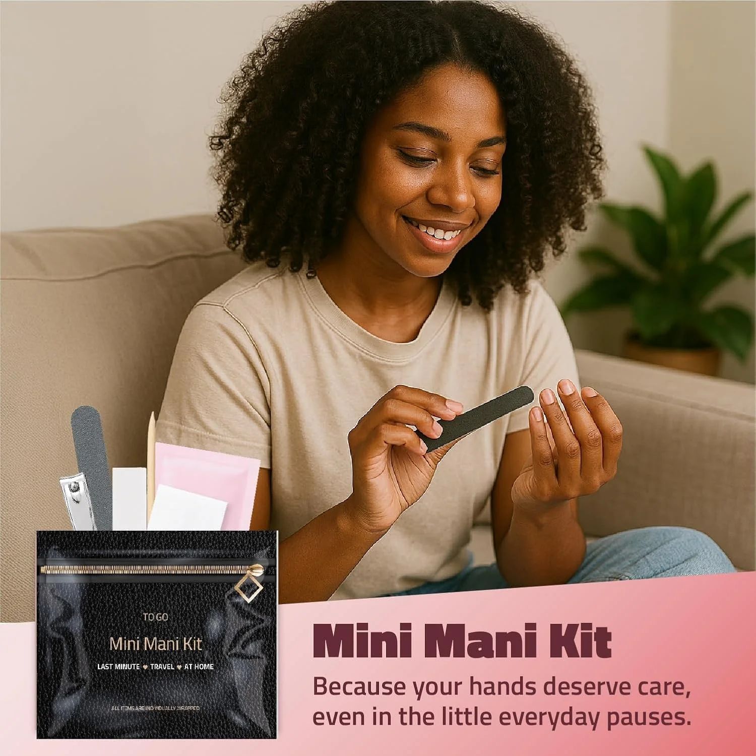 Mini Manicure Kits Pack of 5 (Black Purse) - Image 4