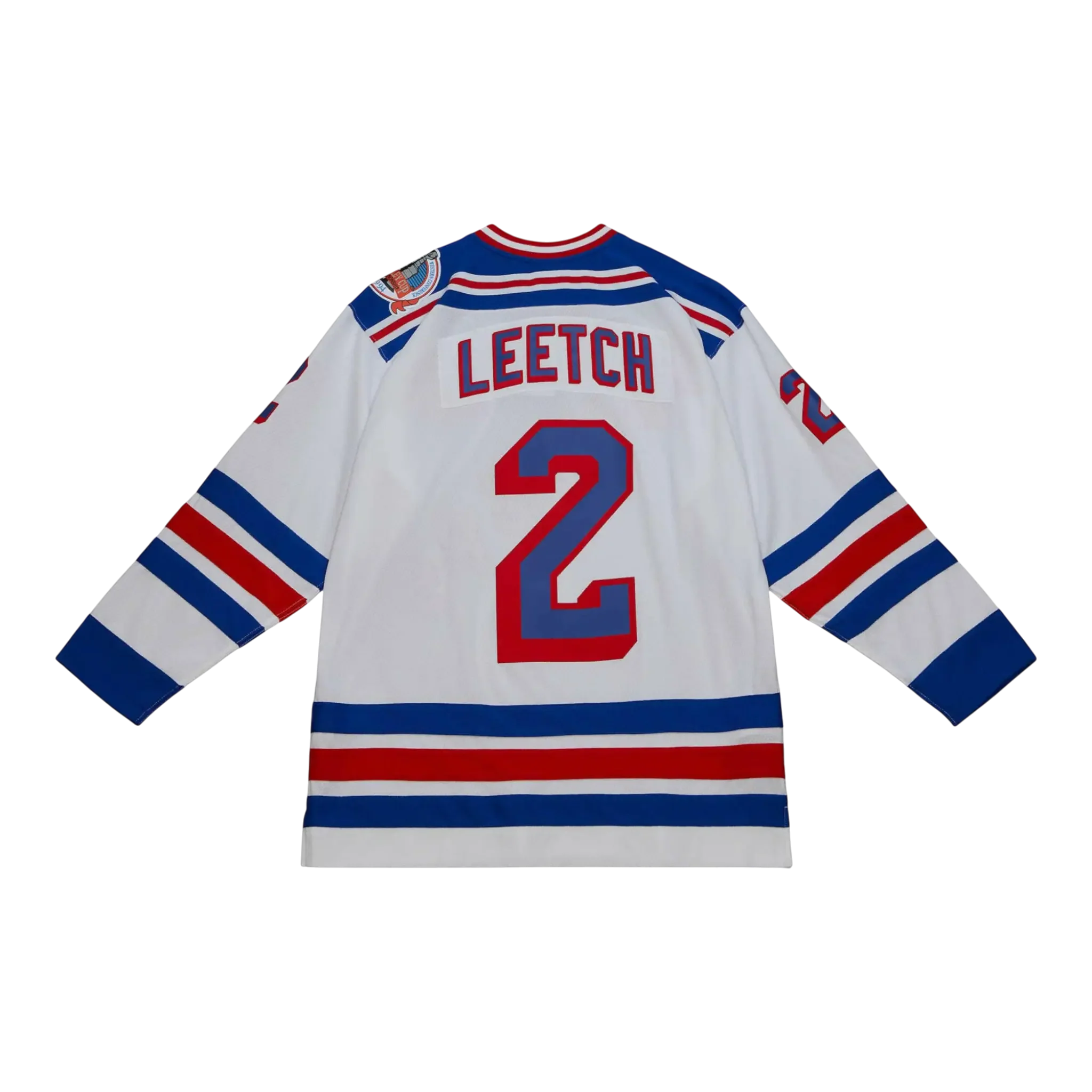 Mitchell & Ness Blue Line Brian Leetch New York Rangers 1993 Men Jersey White - Image 2