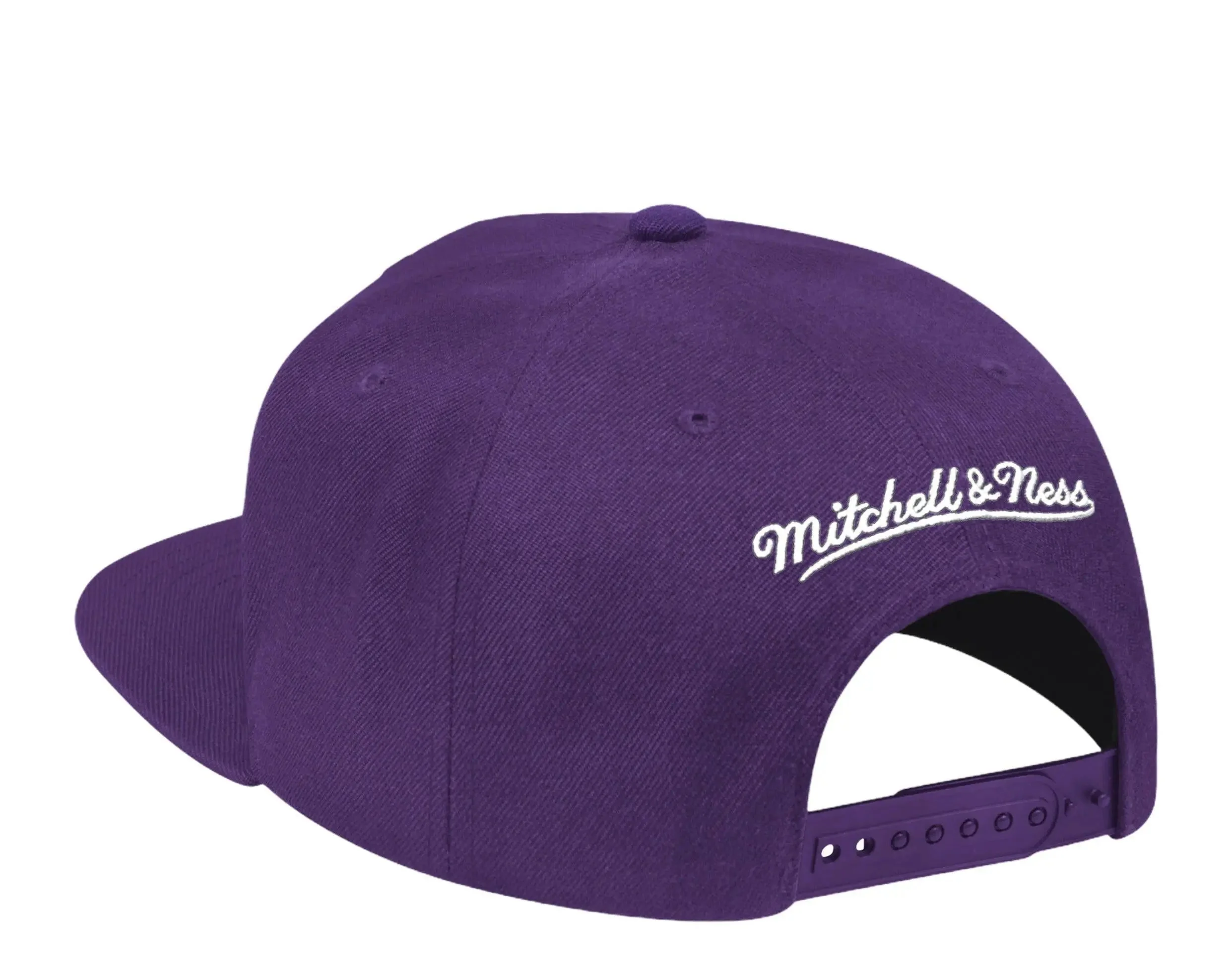 Mitchell & Ness Los Angeles Lakers HWC 1987 Finals Patch Men Snapback Hat Purple - Image 3
