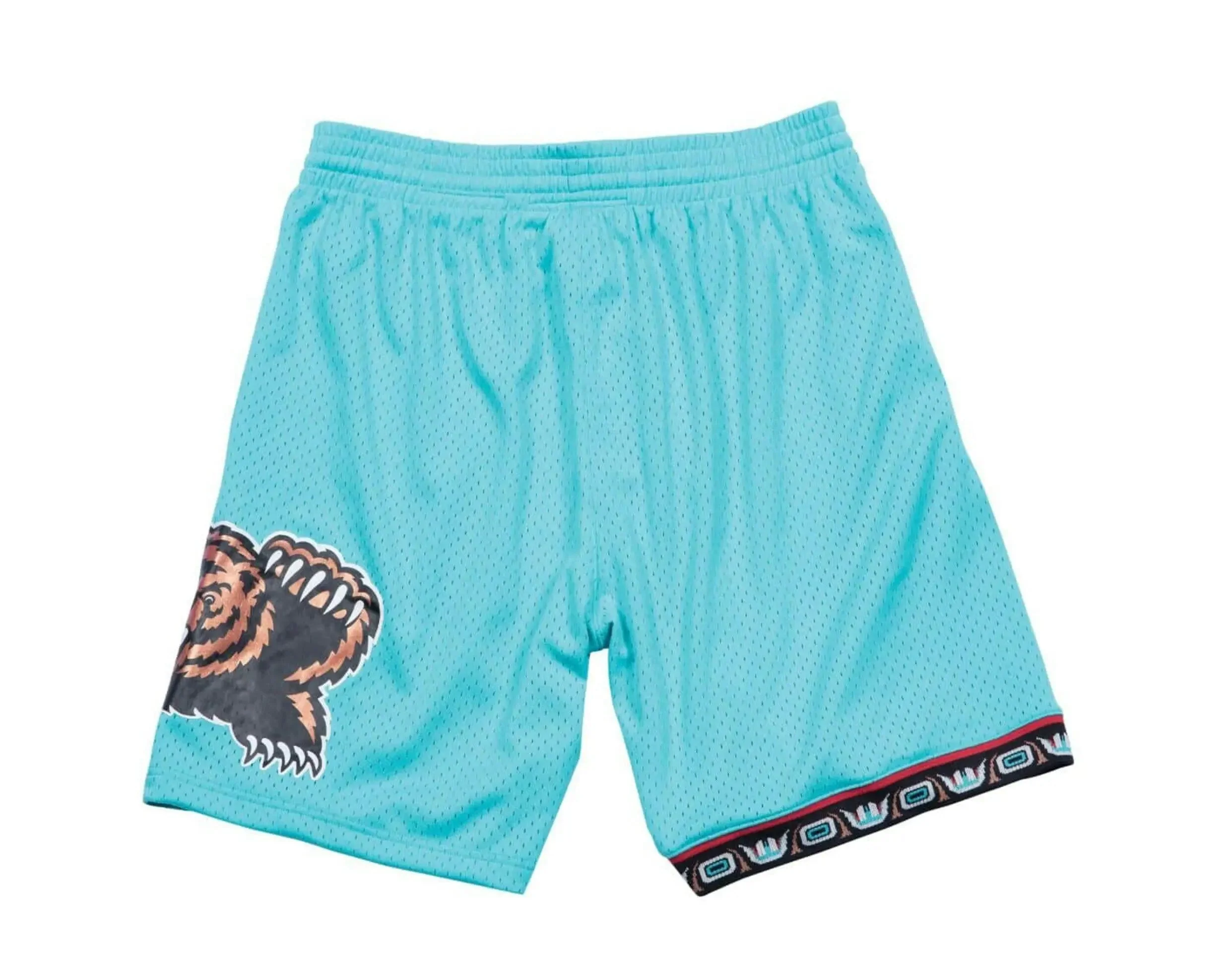 Mitchell & Ness Swingman Vancouver Grizzlies Road 1996-97 Men Shorts Teal/White/Red - Image 2