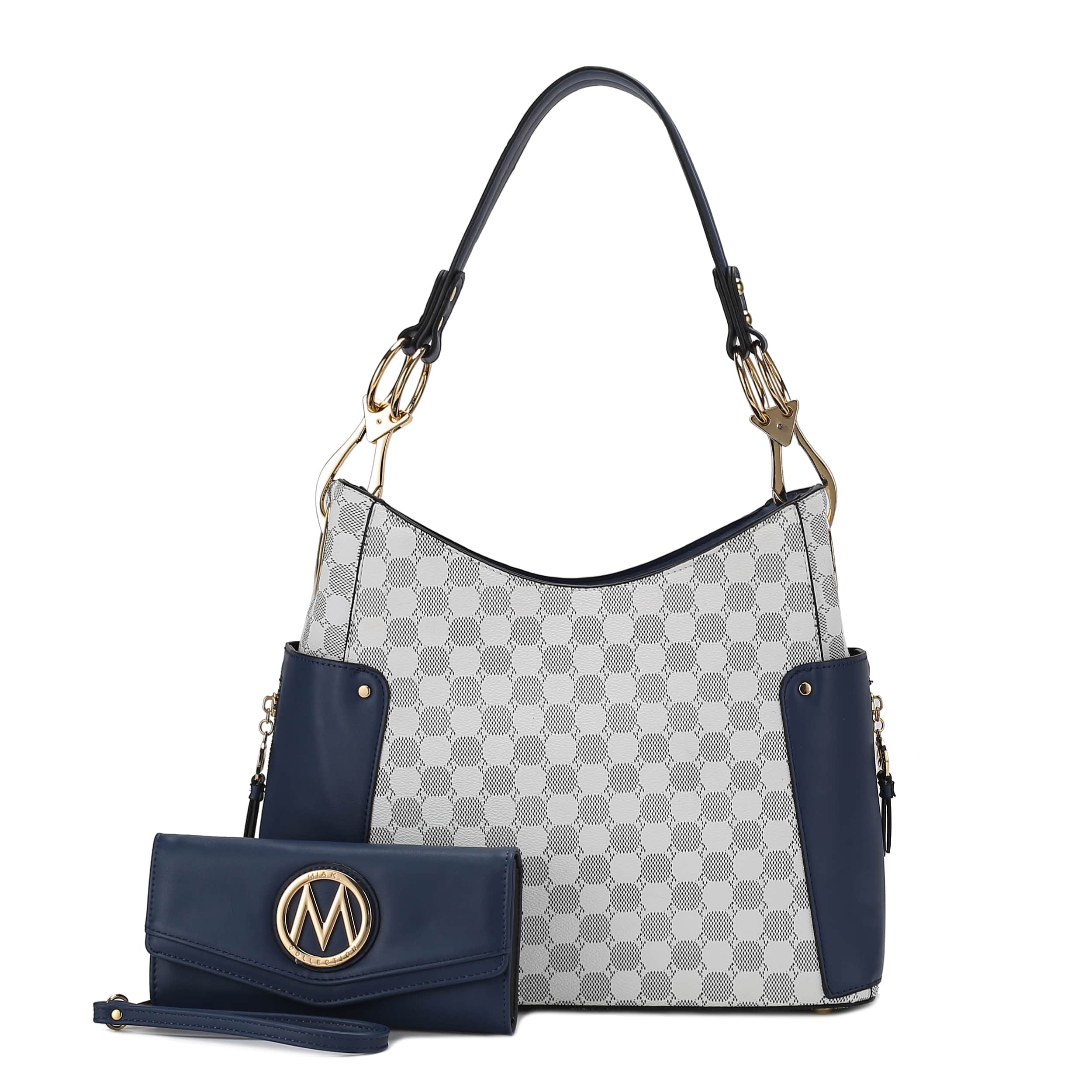 MKF Collection By Mia K. Penelope Circular Print Vegan Leather Shoulder Bag Witch Matching Wallet - 2 Pieces - Image 15
