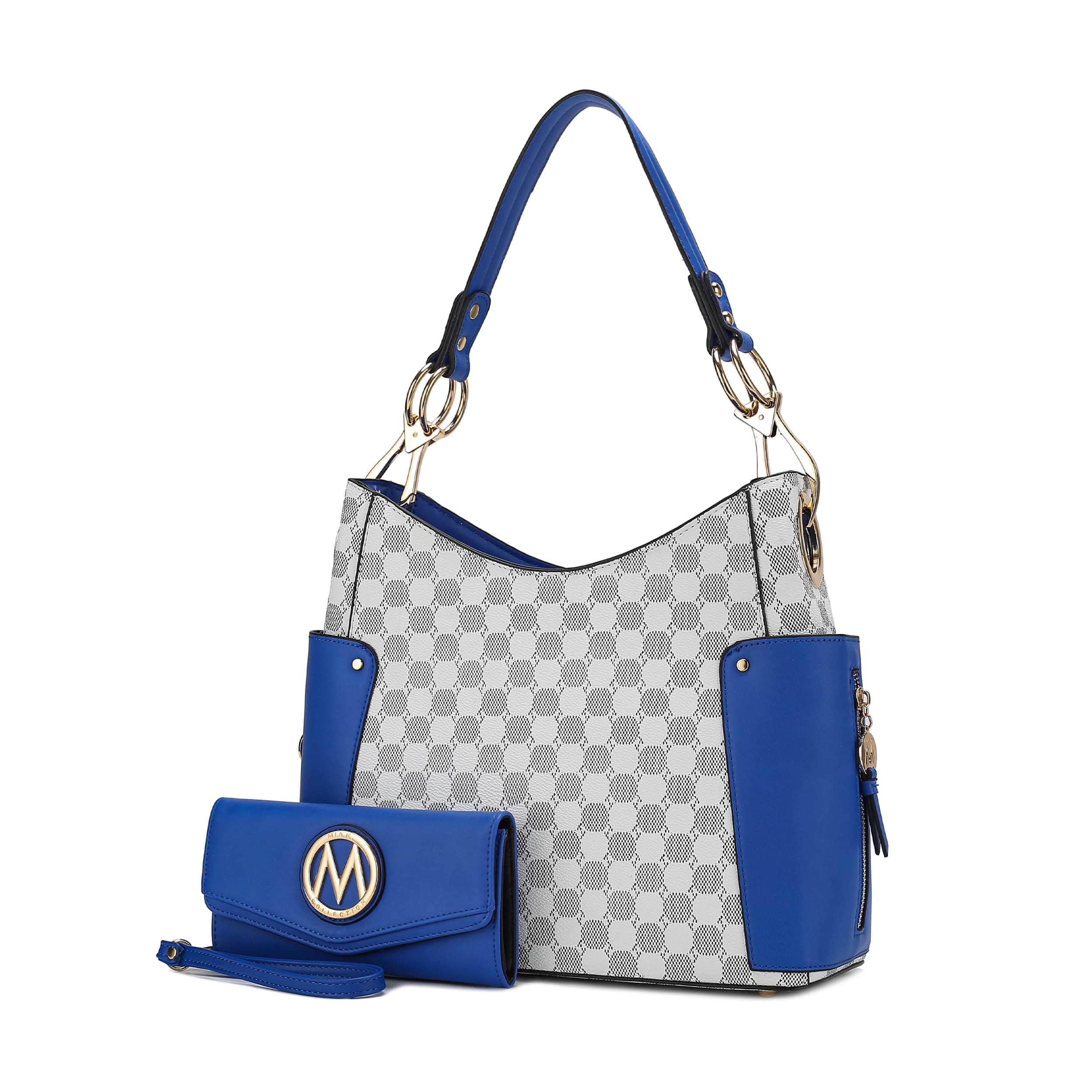 MKF Collection By Mia K. Penelope Circular Print Vegan Leather Shoulder Bag Witch Matching Wallet - 2 Pieces - Image 23
