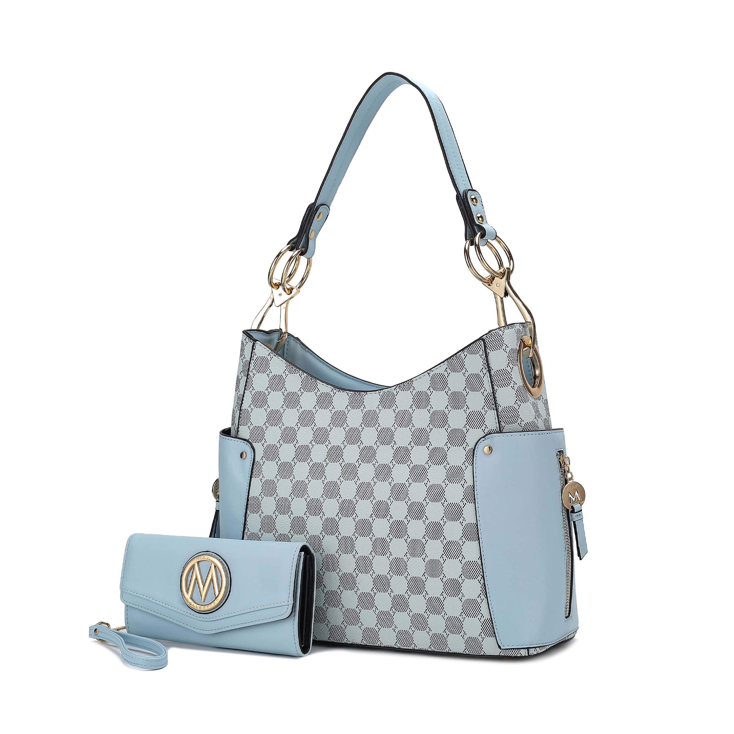 MKF Collection By Mia K. Penelope Circular Print Vegan Leather Shoulder Bag Witch Matching Wallet - 2 Pieces - Image 8