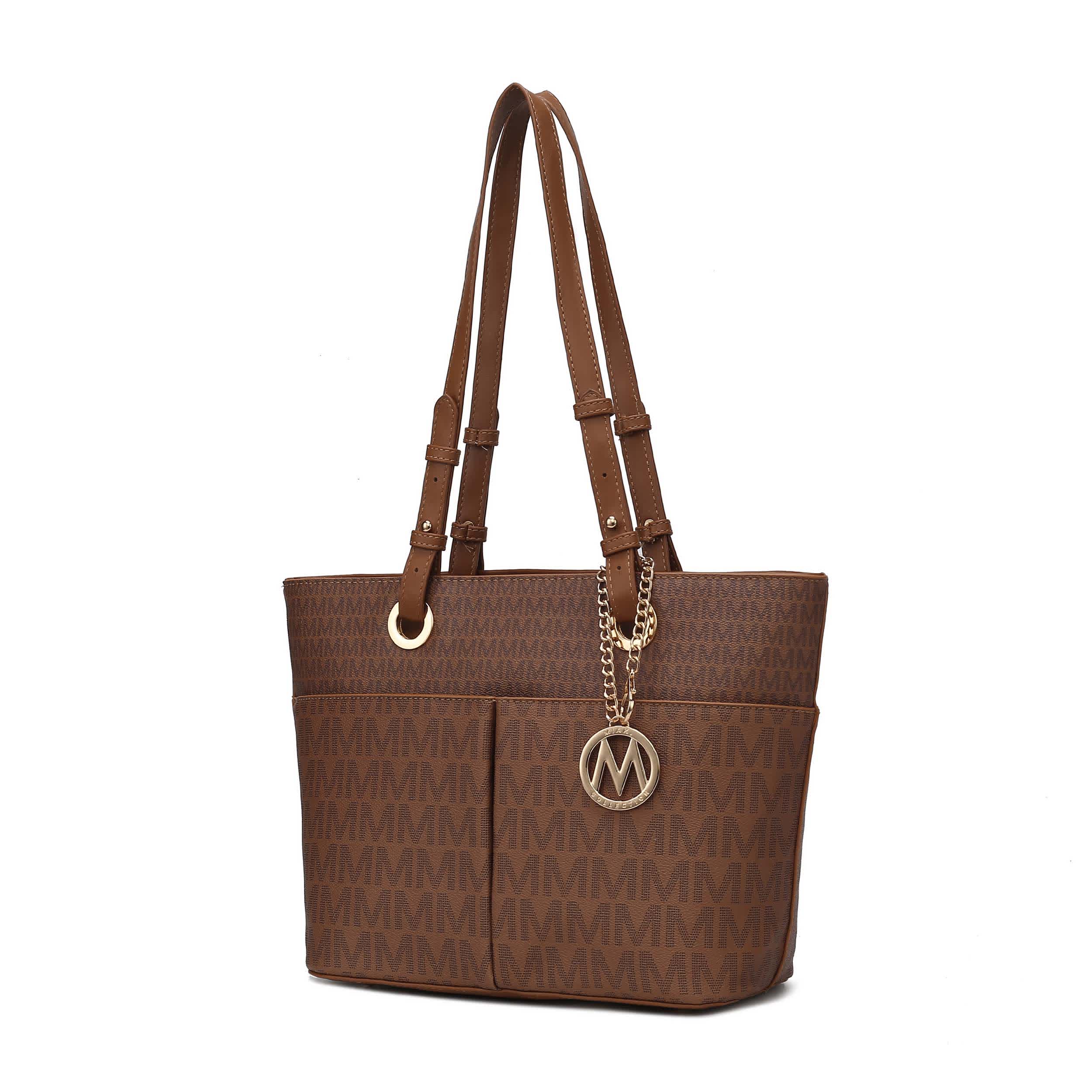 MKF Collection by Mia K. MKF Collection Lori M logo Printed Vegan Leather Women’s Tote by Mia K - Image 10