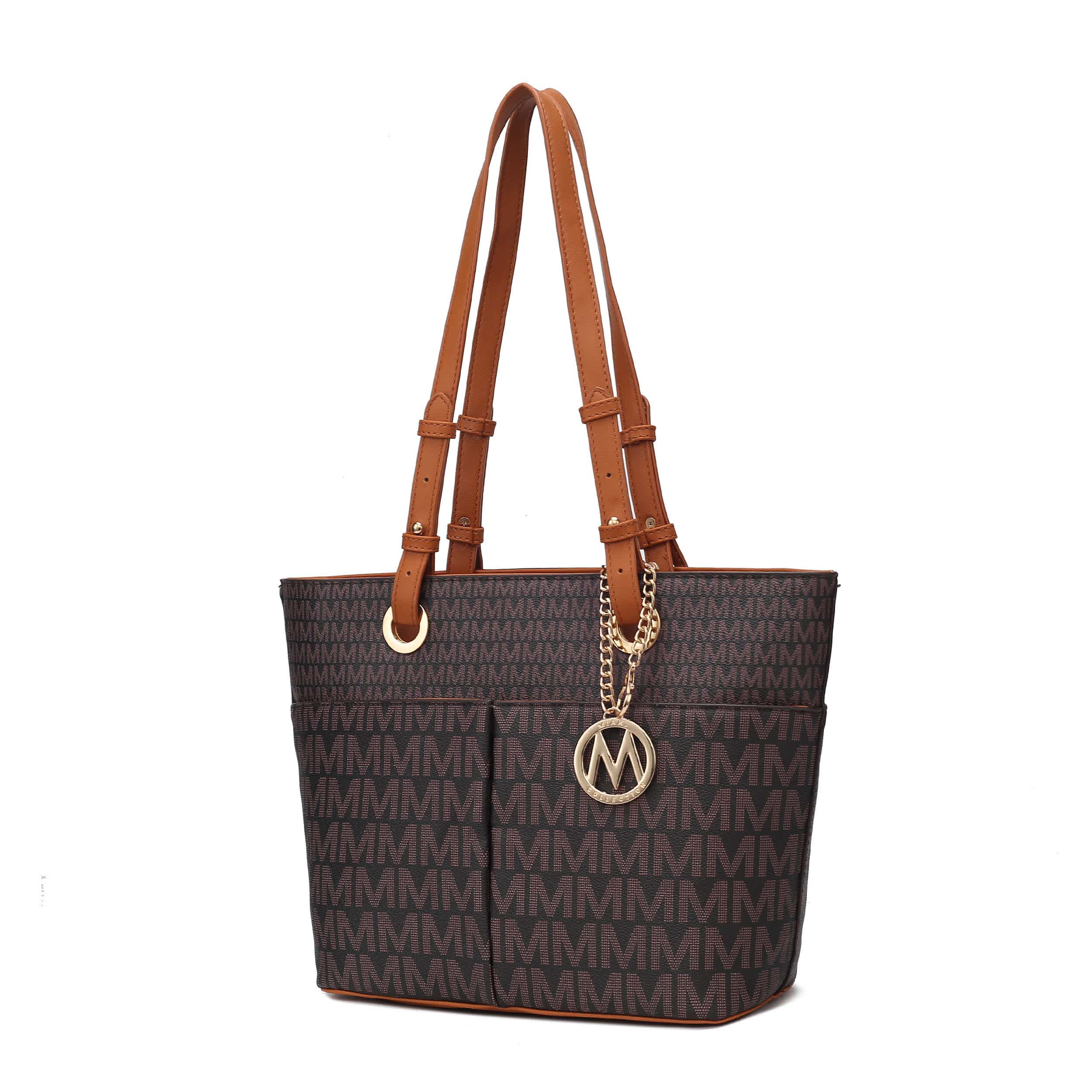 MKF Collection by Mia K. MKF Collection Lori M logo Printed Vegan Leather Women’s Tote by Mia K - Image 5