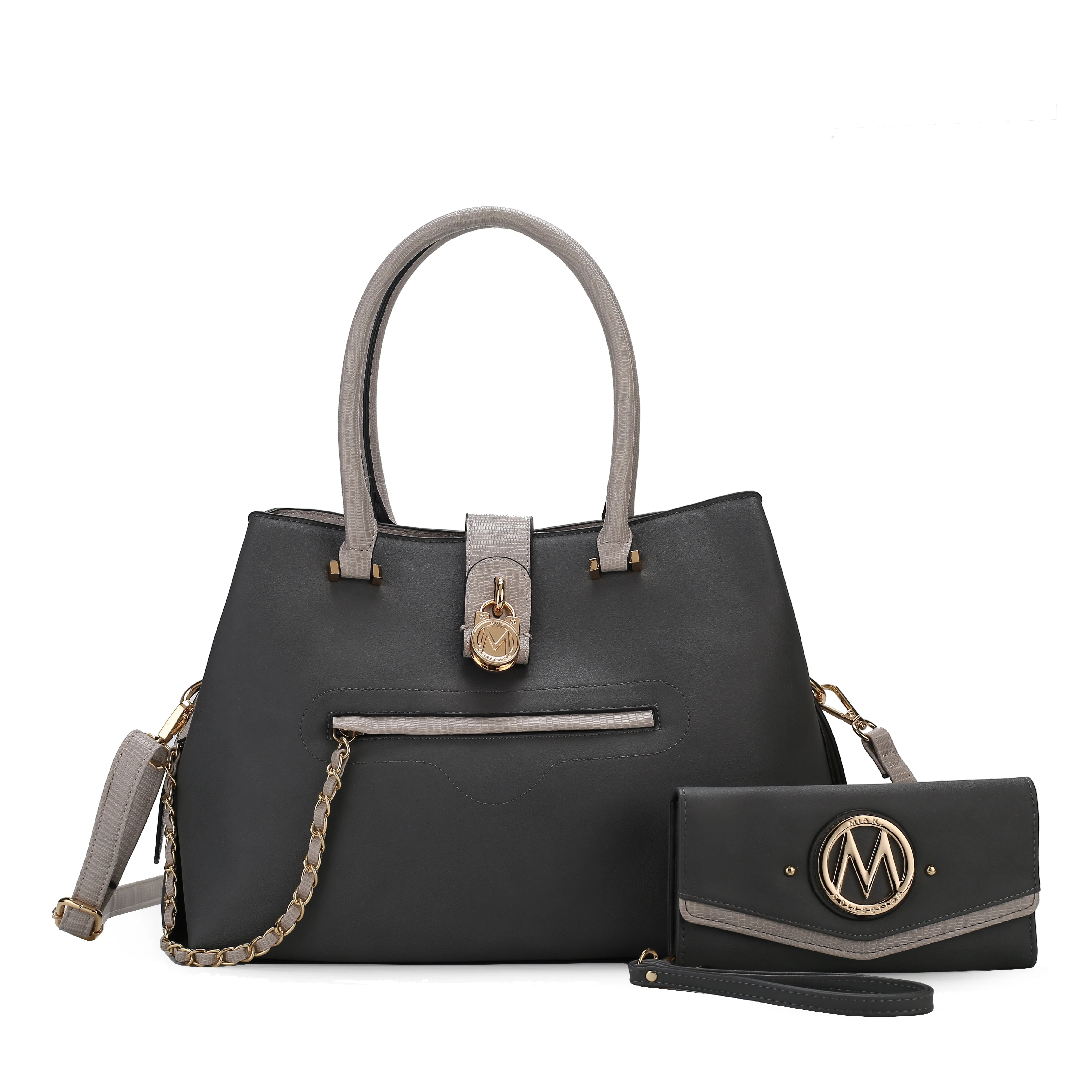 MKF Collection Women's Edith Vegan Leather Women Tote Bag With Wallet - Image 11