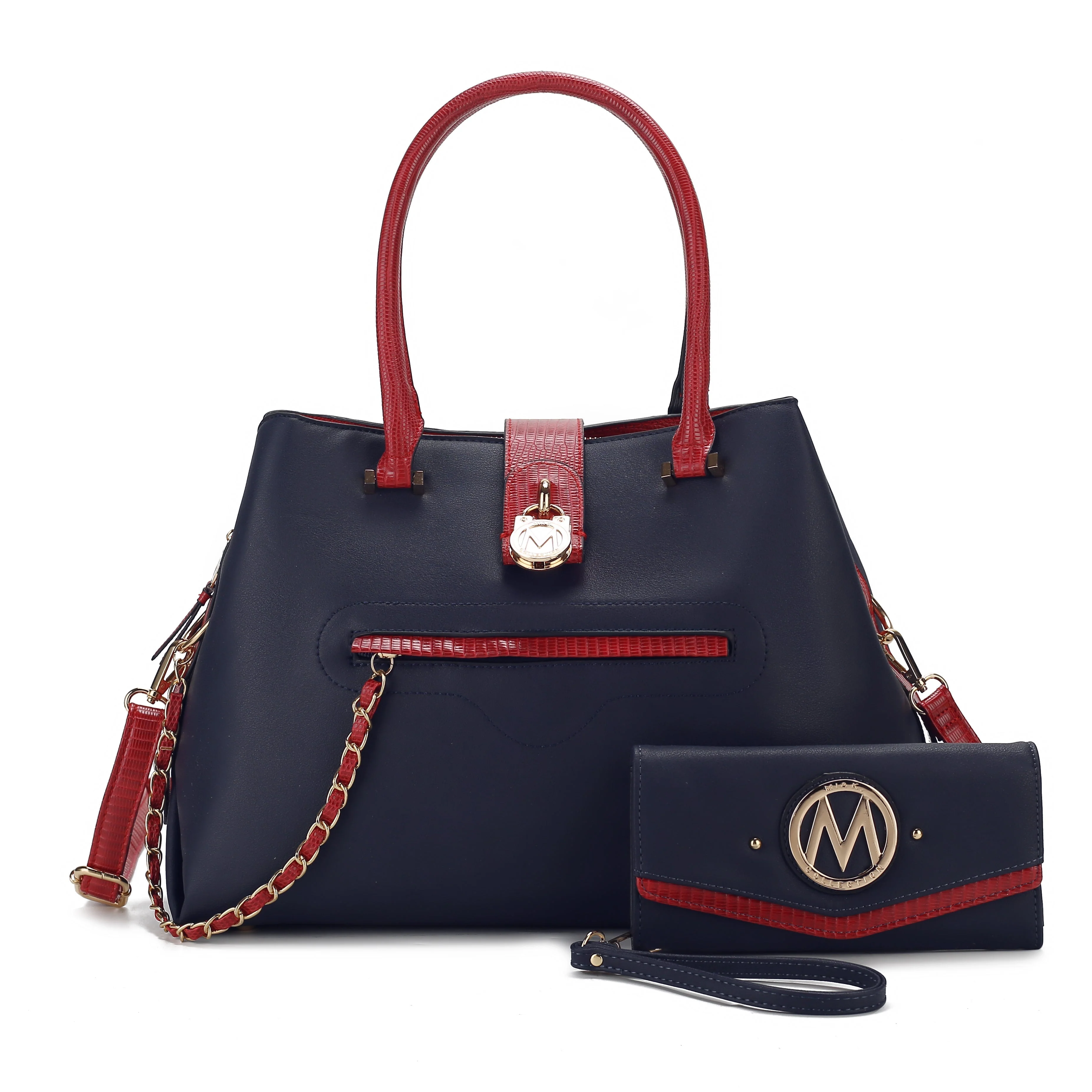 MKF Collection Women's Edith Vegan Leather Women Tote Bag With Wallet - Image 12