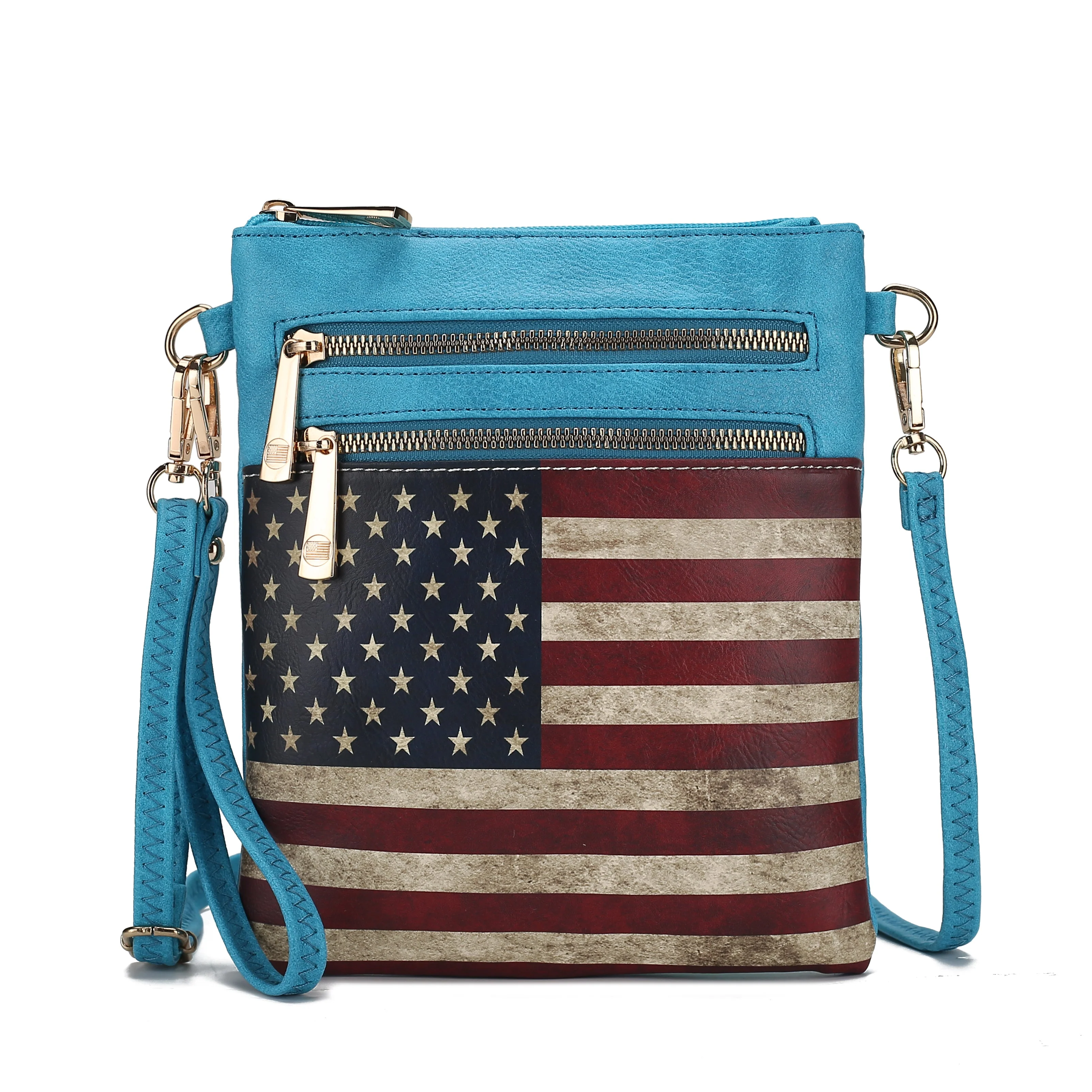 MKF Collection Women's Genesis Printed Flag Crossbody Bag - Image 15