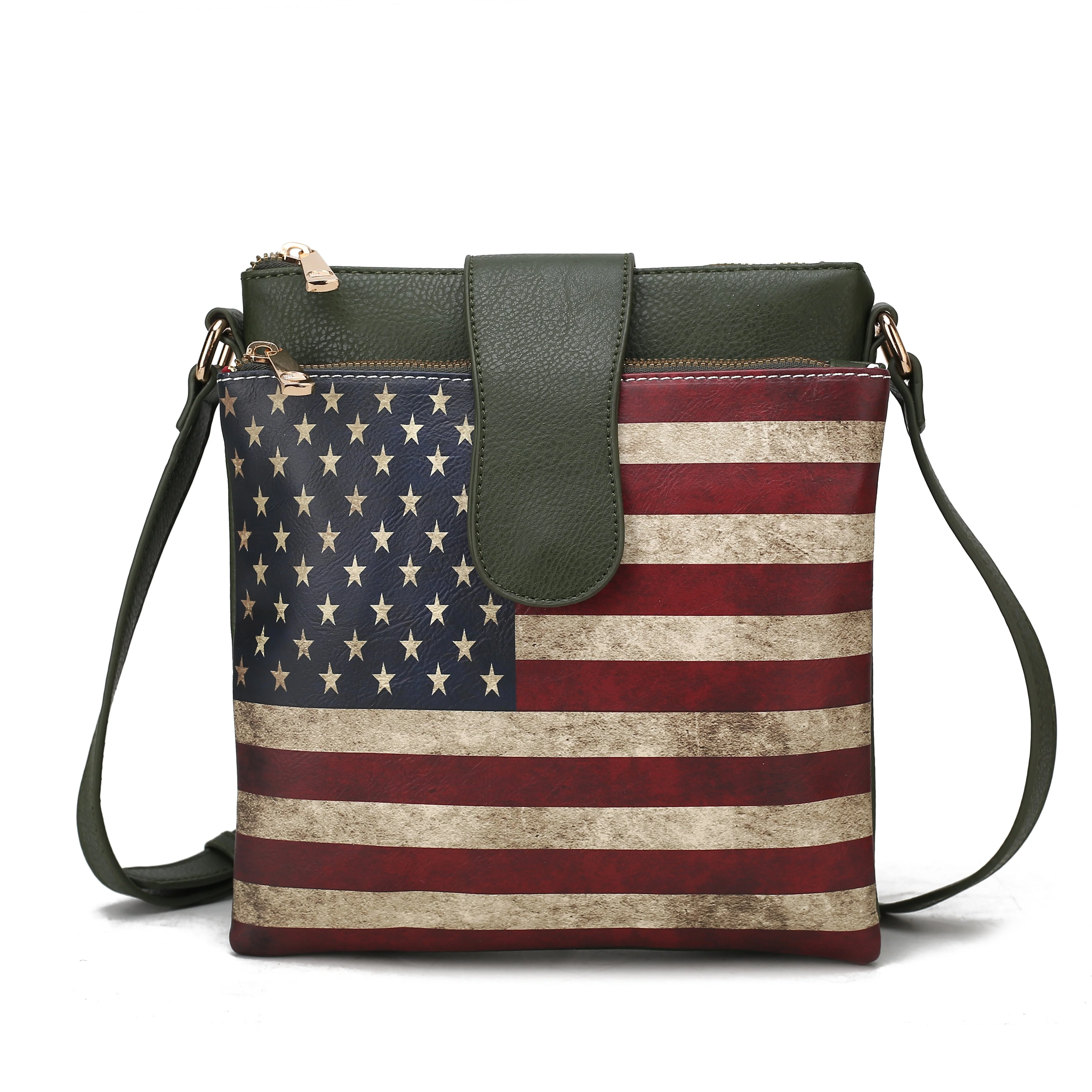 MKF Collection Women's Josephine Printed Flag Crossbody Bag - Image 10