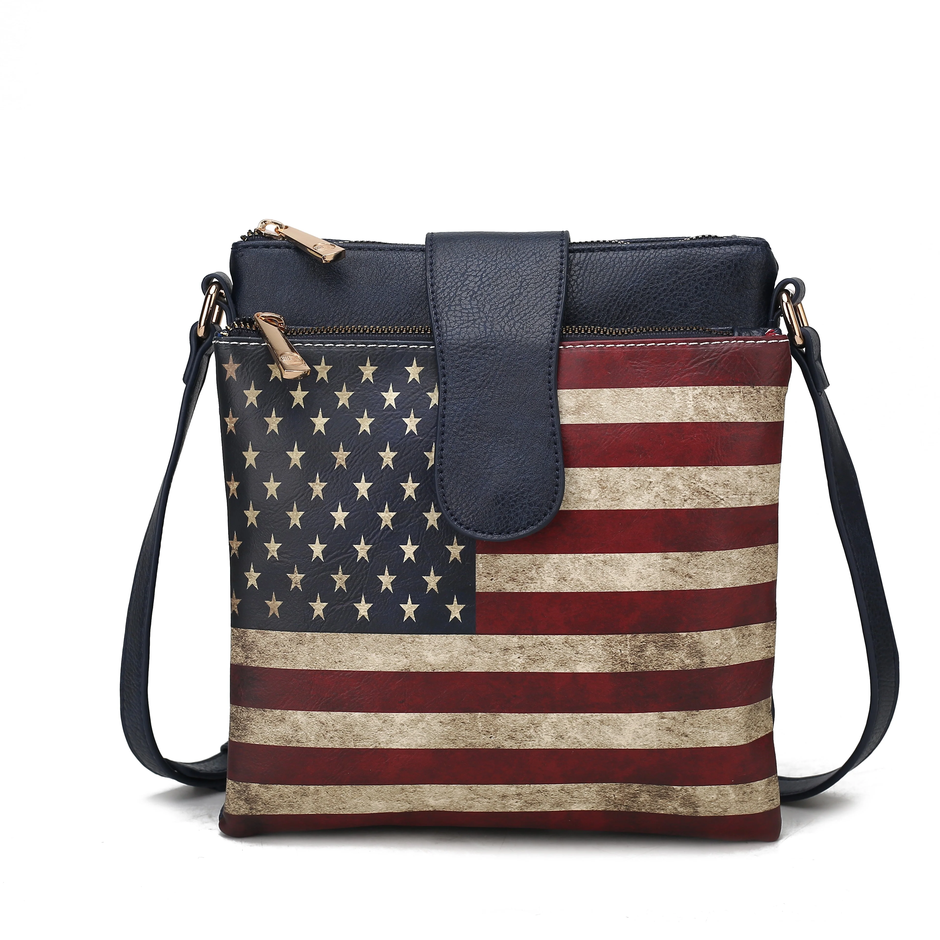 MKF Collection Women's Josephine Printed Flag Crossbody Bag - Image 11