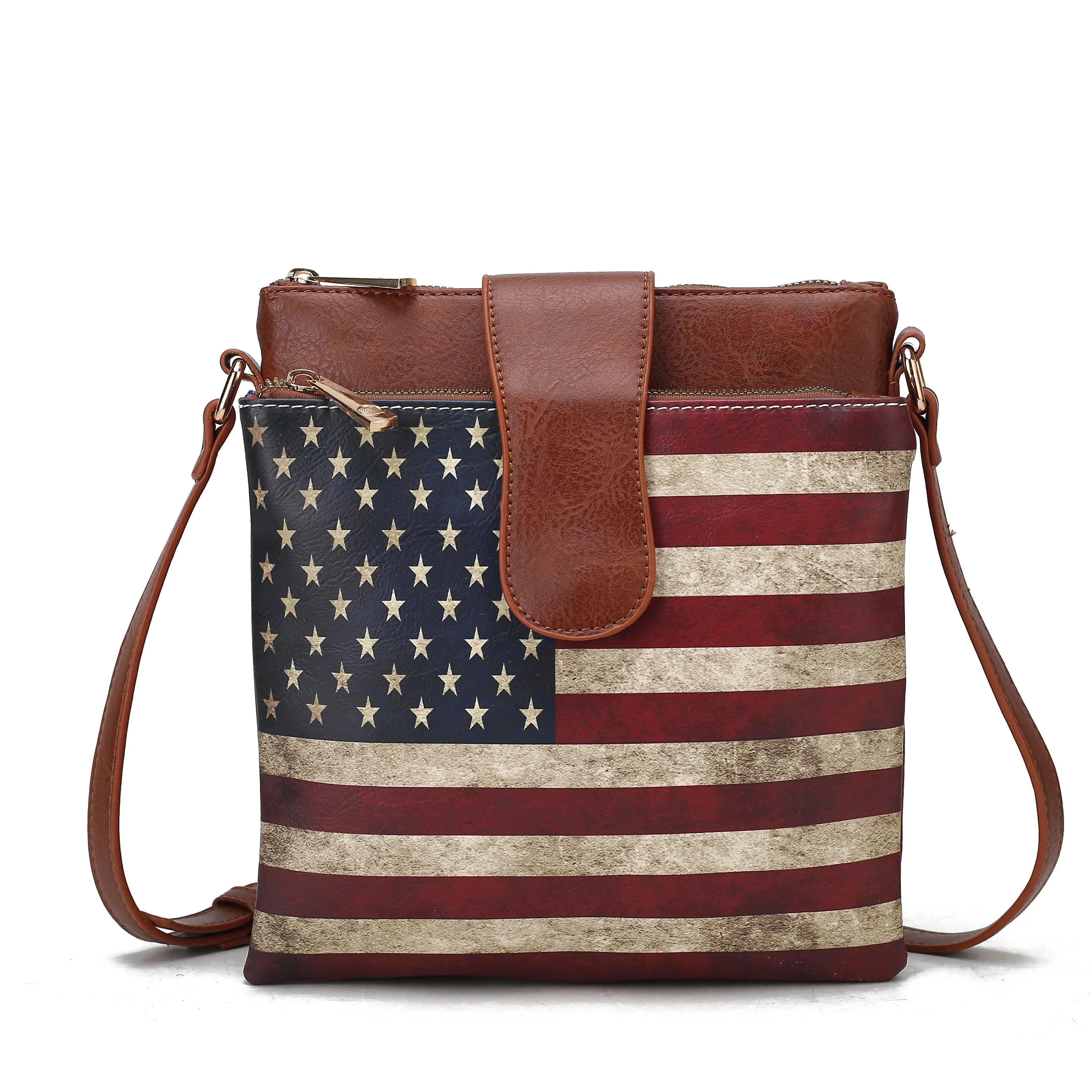 MKF Collection Women's Josephine Printed Flag Crossbody Bag - Image 13