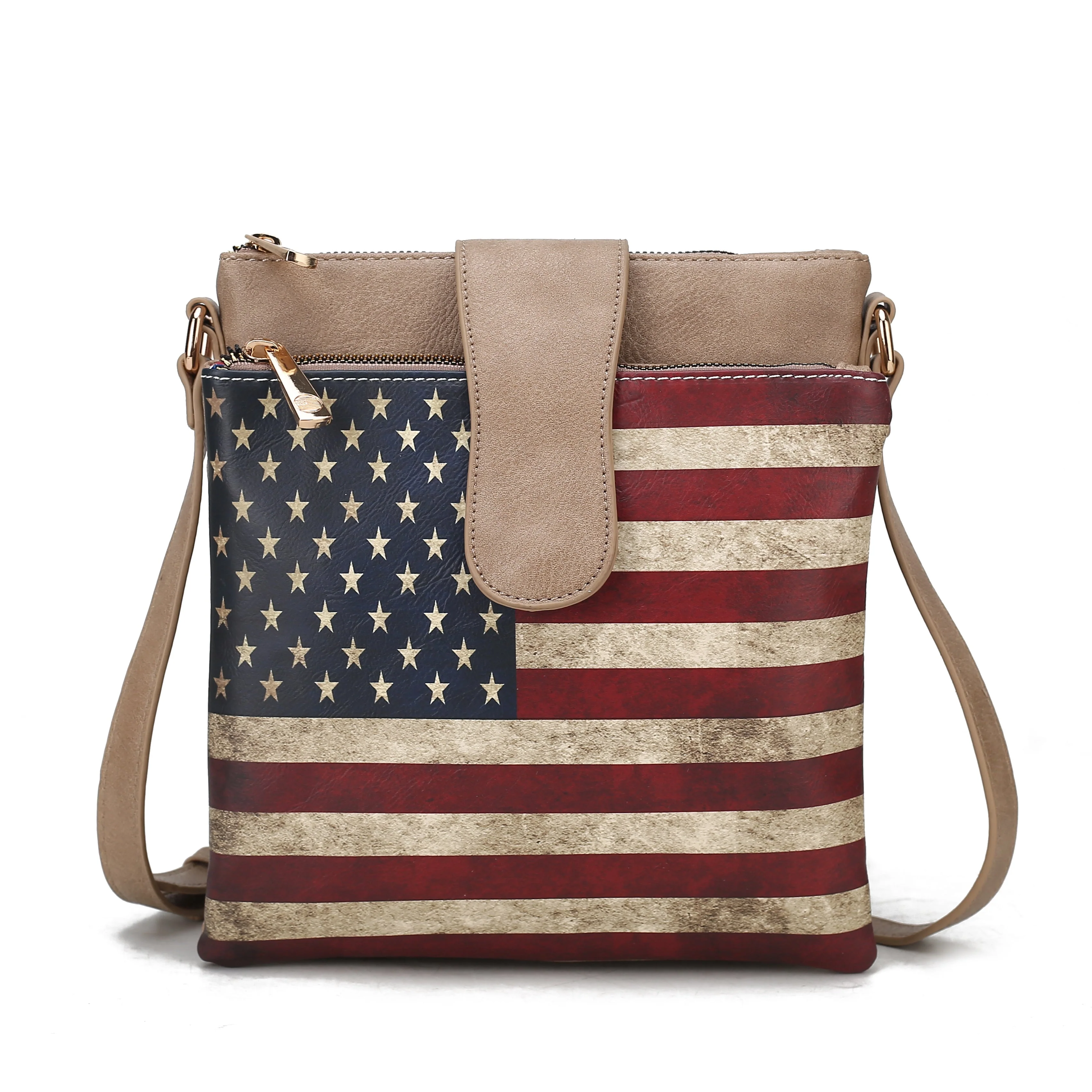 MKF Collection Women's Josephine Printed Flag Crossbody Bag - Image 14